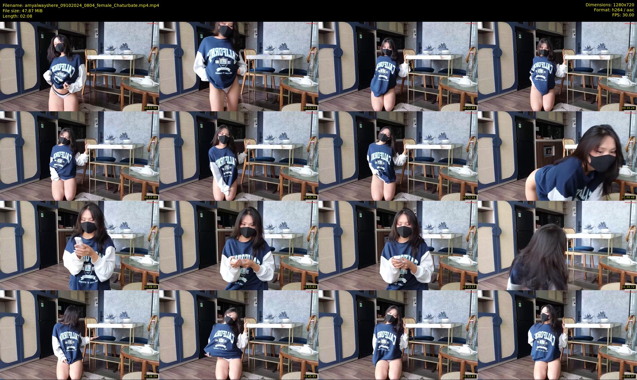 amyalwayshere — 3 minute Chaturbate female cam show recording, 720p, Oct 9, 2024