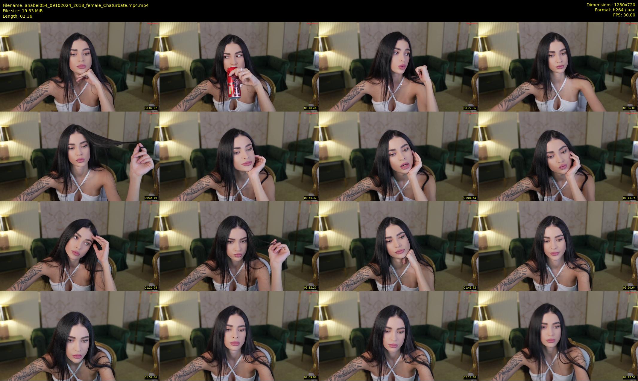 anabel054 — 3 minute Chaturbate female cam show recording, 720p, Oct 9, 2024