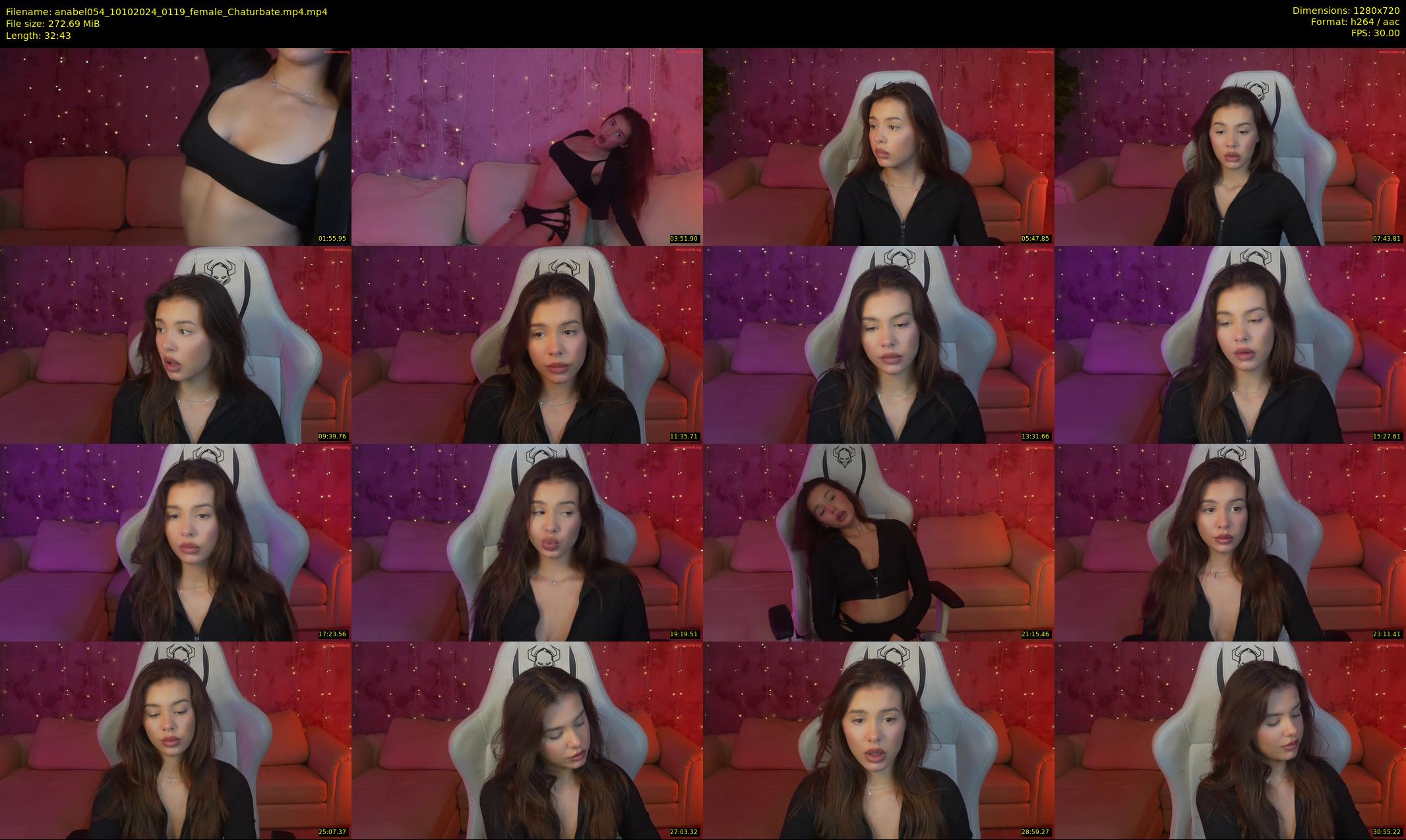 anabel054 — 33 minute Chaturbate female cam show recording, 720p, Oct 10, 2024