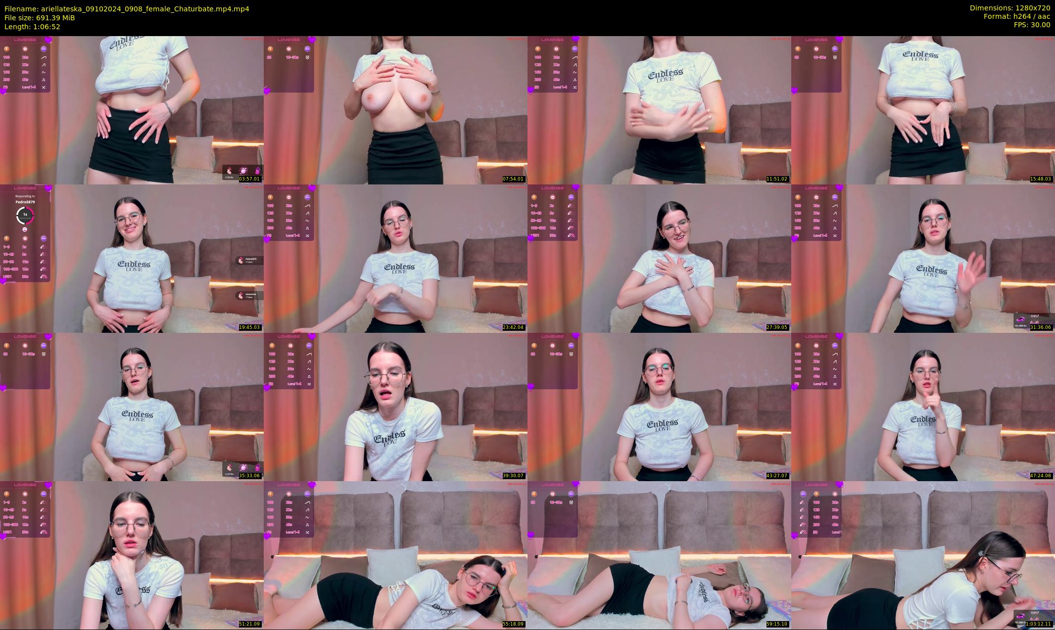 ariellateska — 67 minute Chaturbate female cam show recording, 720p, Oct 9, 2024