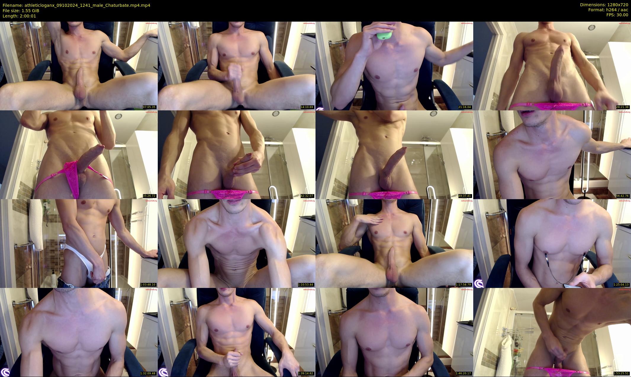 athleticloganx — 121 minute Chaturbate male cam show recording, 720p, Oct 9, 2024