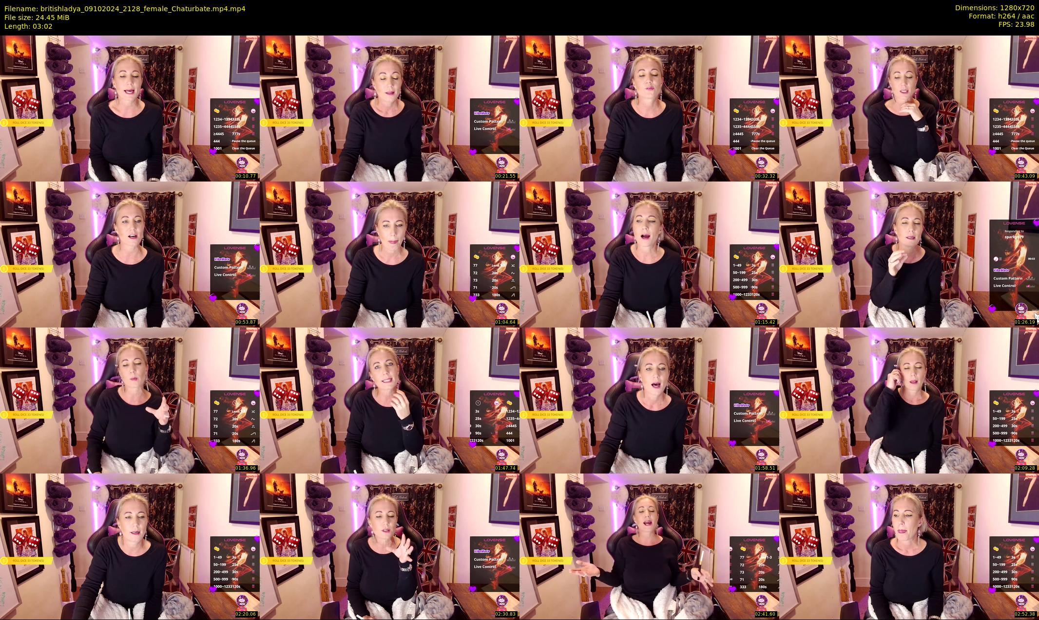 britishladya — 4 minute Chaturbate female cam show recording, 720p, Oct 9, 2024