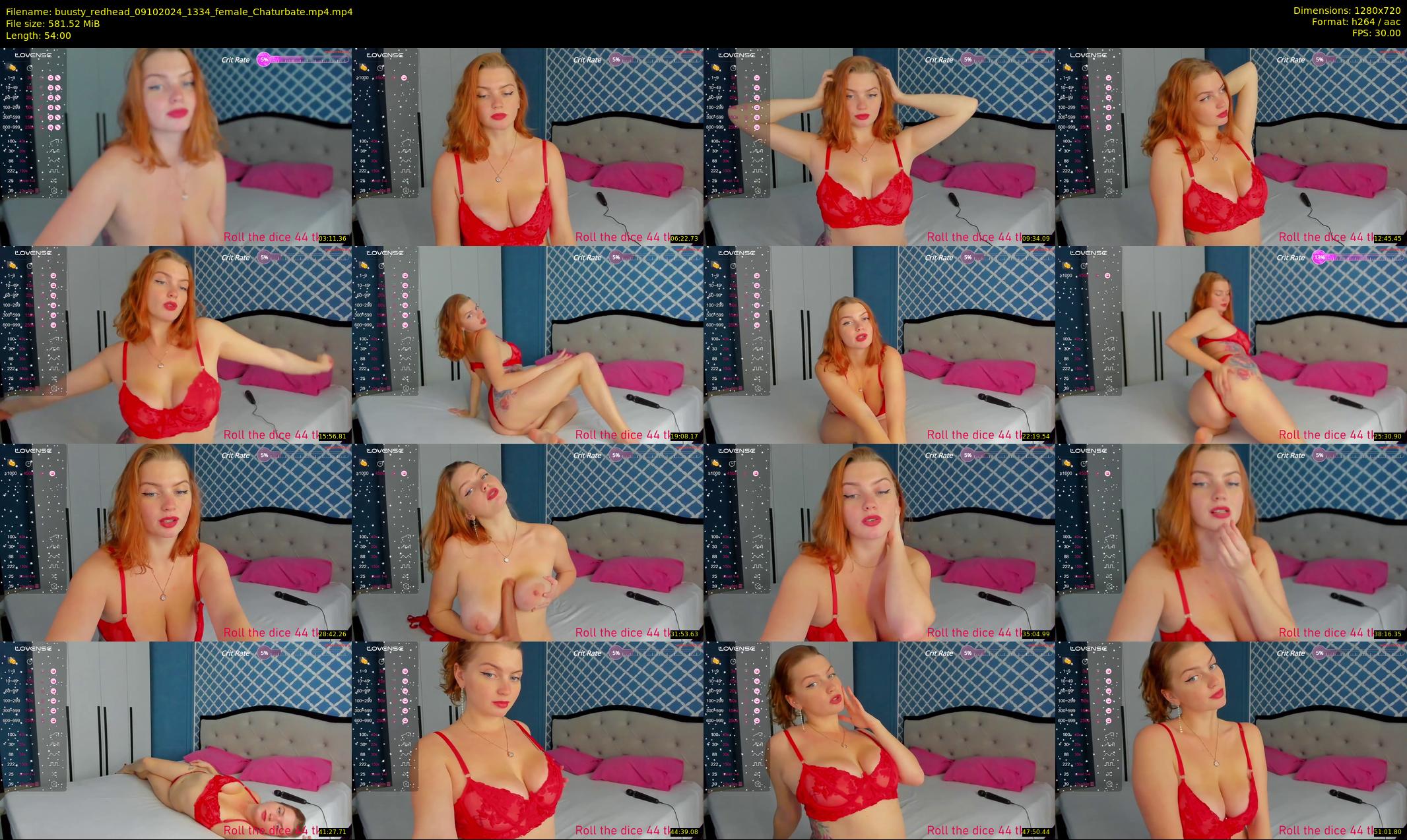 buusty_redhead — 54 minute Chaturbate female cam show recording, 720p, Oct 9, 2024