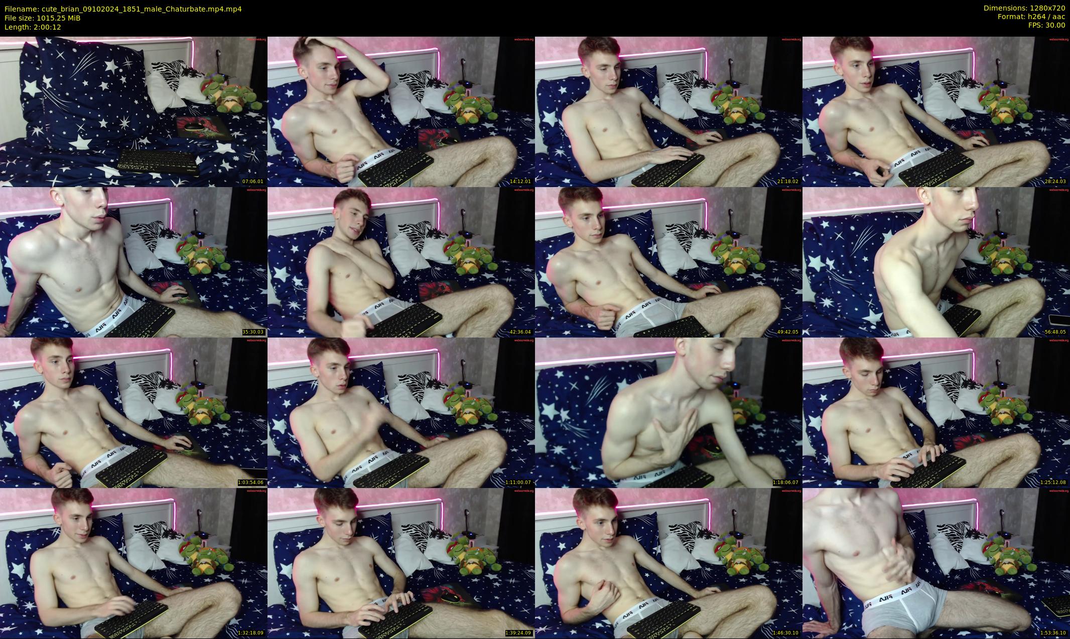 cute_brian — 121 minute Chaturbate male cam show recording, 720p, Oct 9, 2024