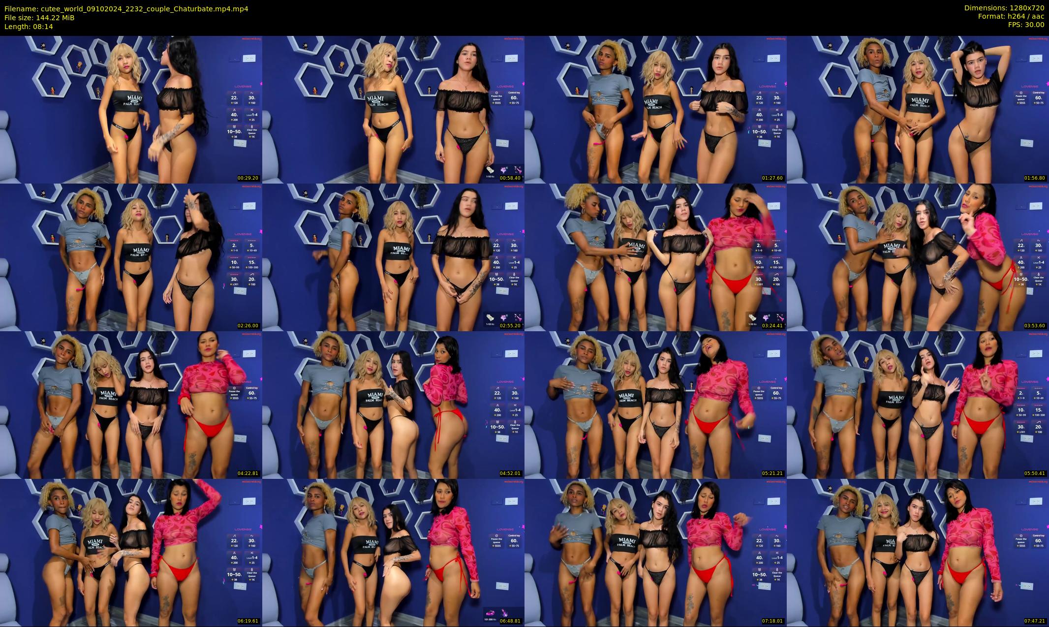 cutee_world — 9 minute Chaturbate female cam show recording, 720p, Oct 9, 2024