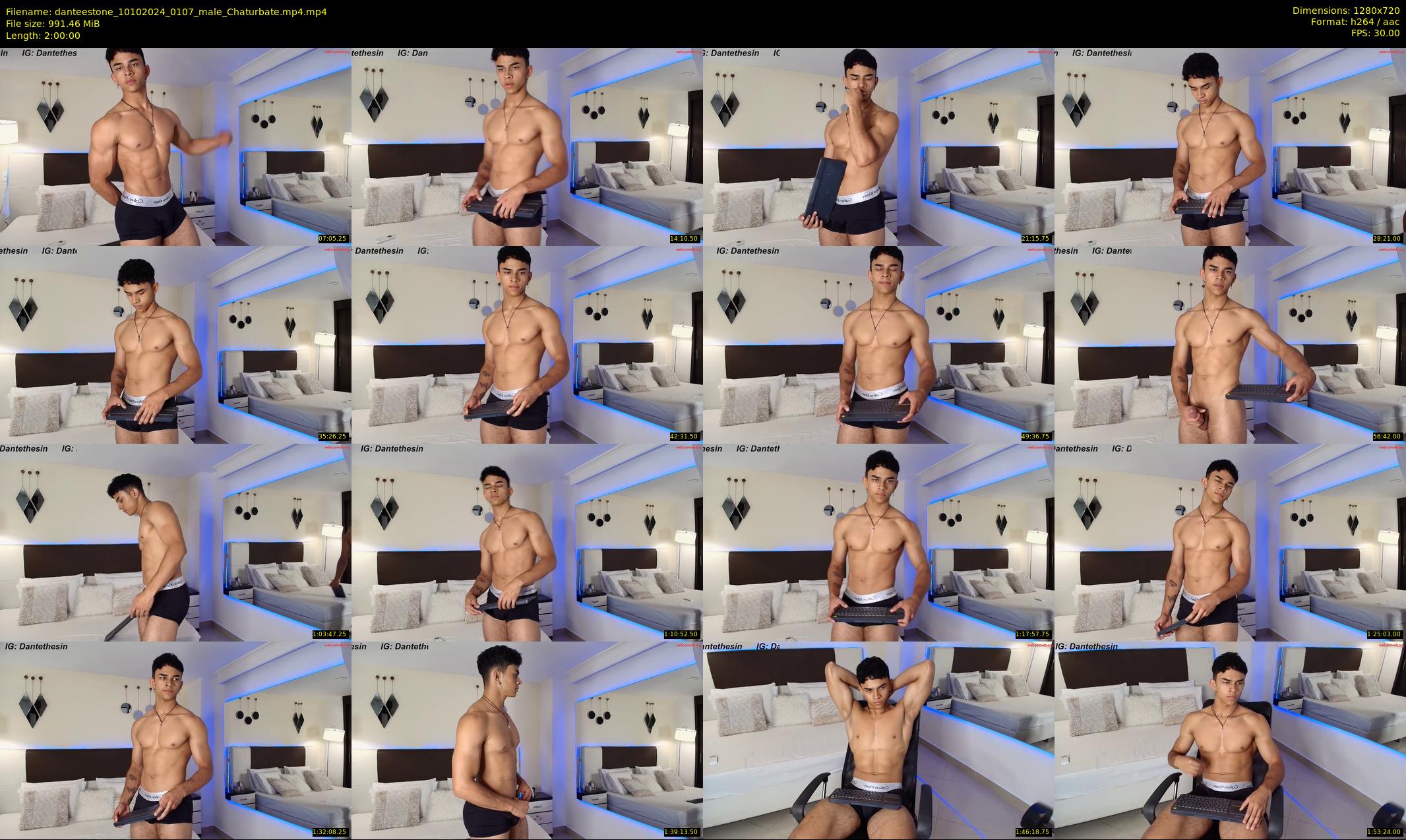 danteestone — 120 minute Chaturbate male cam show recording, 720p, Oct 10, 2024