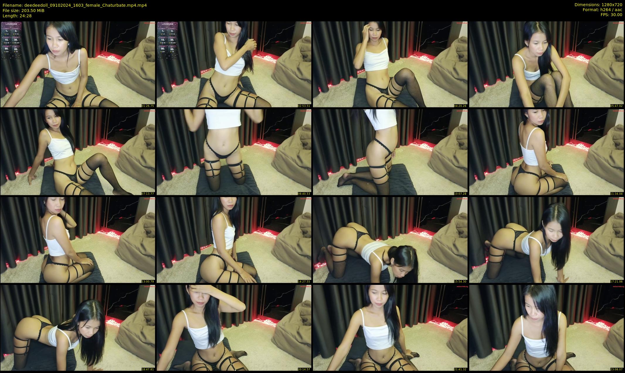 deedeedoll — 25 minute Chaturbate female cam show recording, 720p, Oct 9, 2024