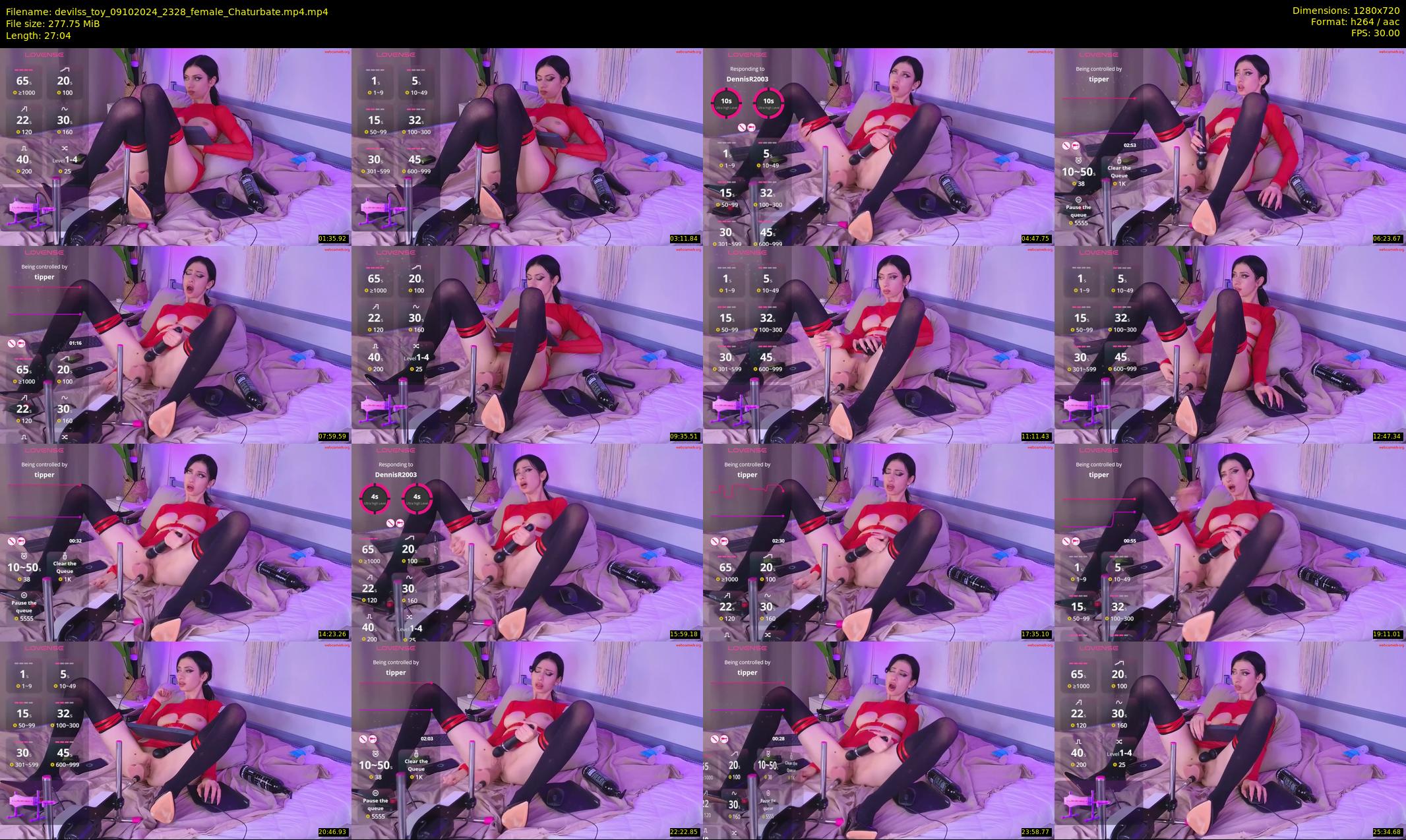 devilss_toy — 28 minute Chaturbate female cam show recording, 720p, Oct 9, 2024