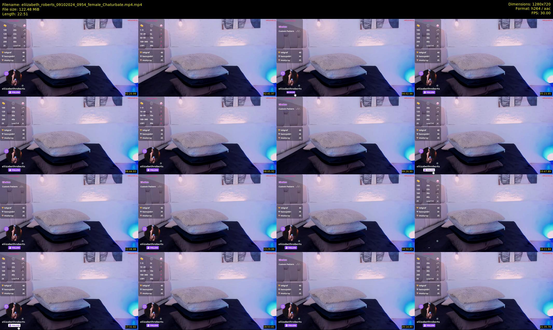 eliizabeth_roberts — 23 minute Chaturbate female cam show recording, 720p, Oct 9, 2024