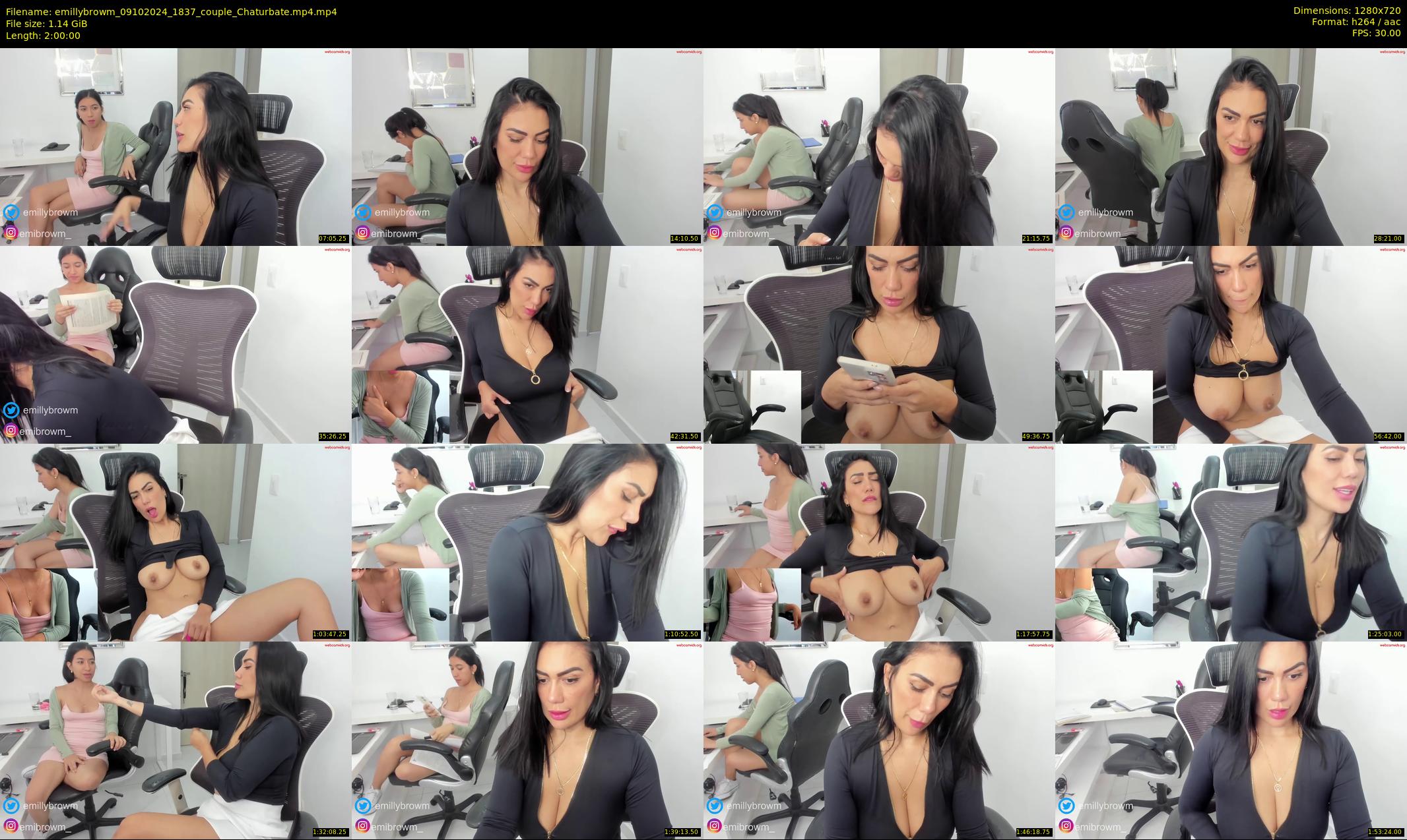 emillybrowm — 120 minute Chaturbate couple cam show recording, 720p, Oct 9, 2024