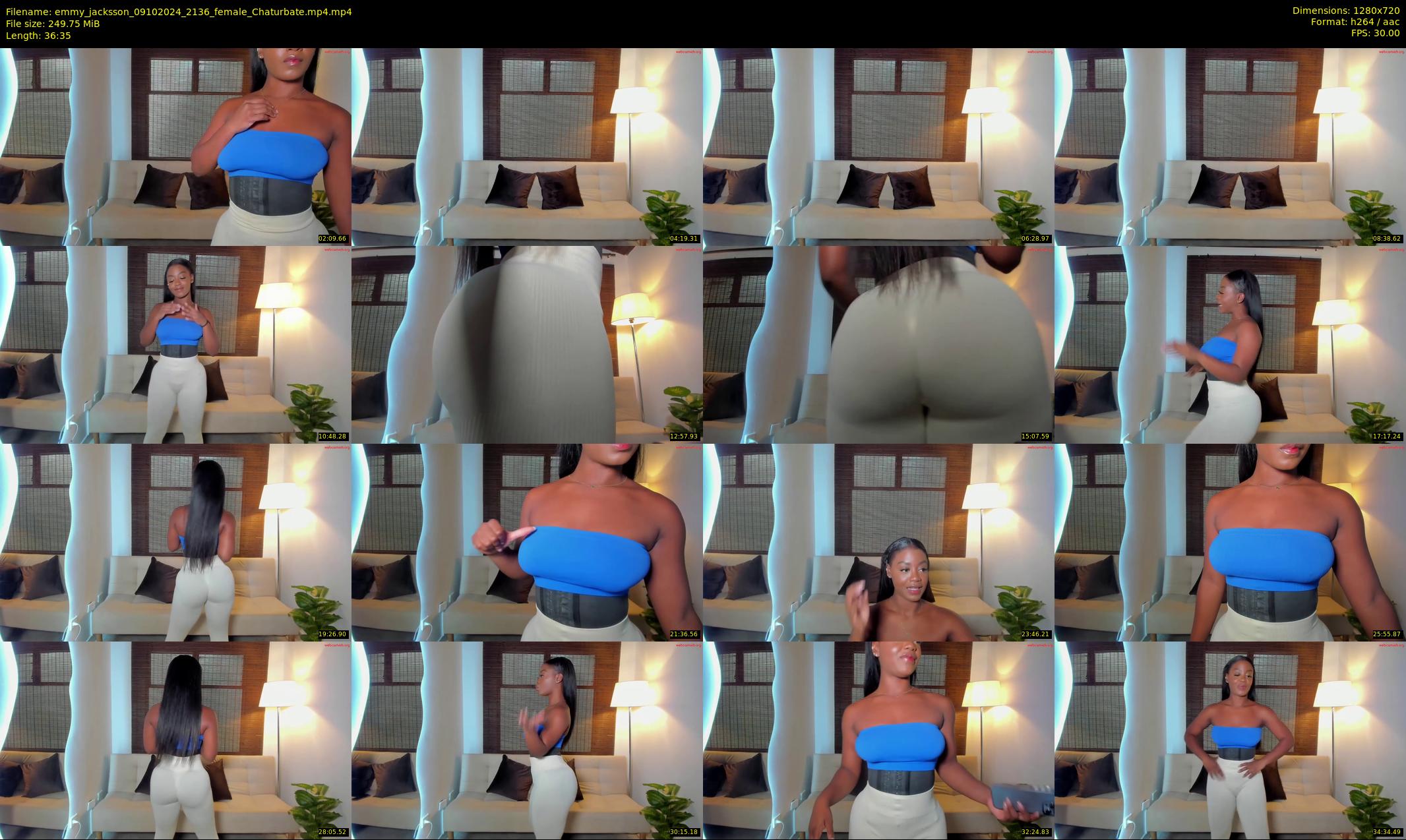 emmy_jacksson — 37 minute Chaturbate female cam show recording, 720p, Oct 9, 2024