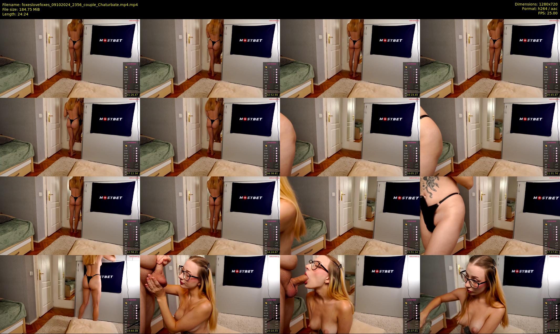 foxeslovefoxes — 25 minute Chaturbate couple cam show recording, 720p, Oct 9, 2024