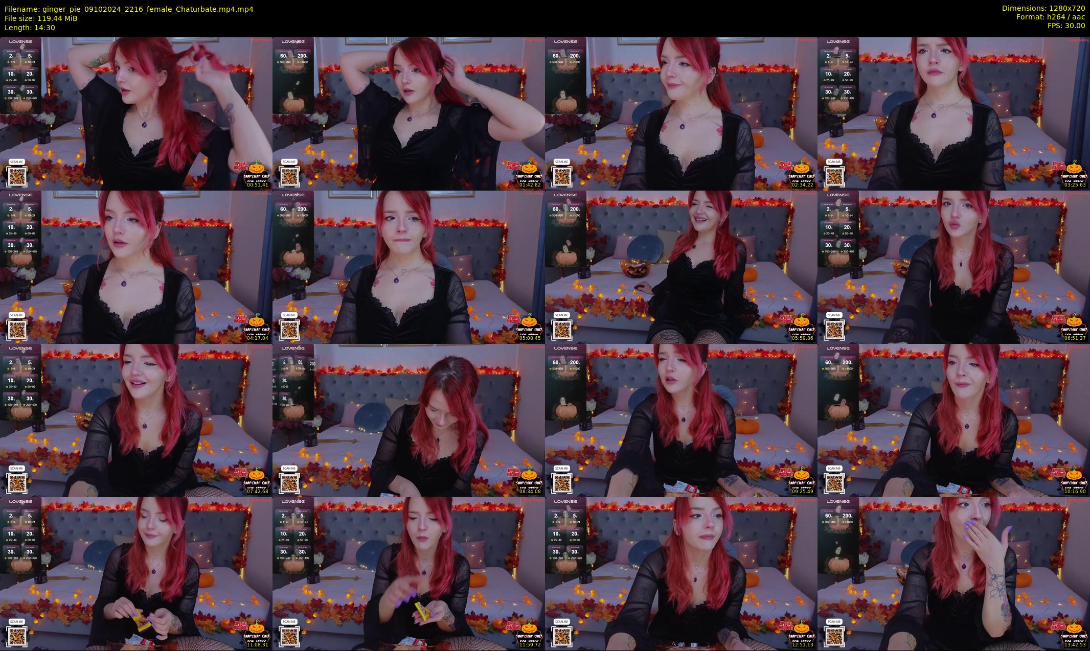 ginger_pie — 15 minute Chaturbate female cam show recording, 720p, Oct 9, 2024