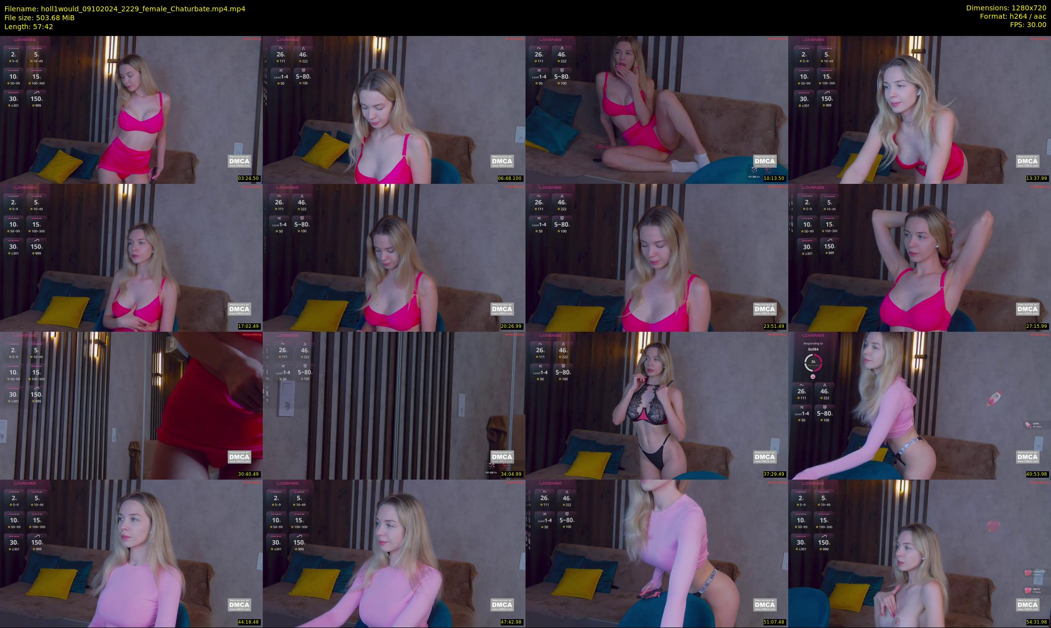 holl1would — 58 minute Chaturbate female cam show recording, 720p, Oct 9, 2024