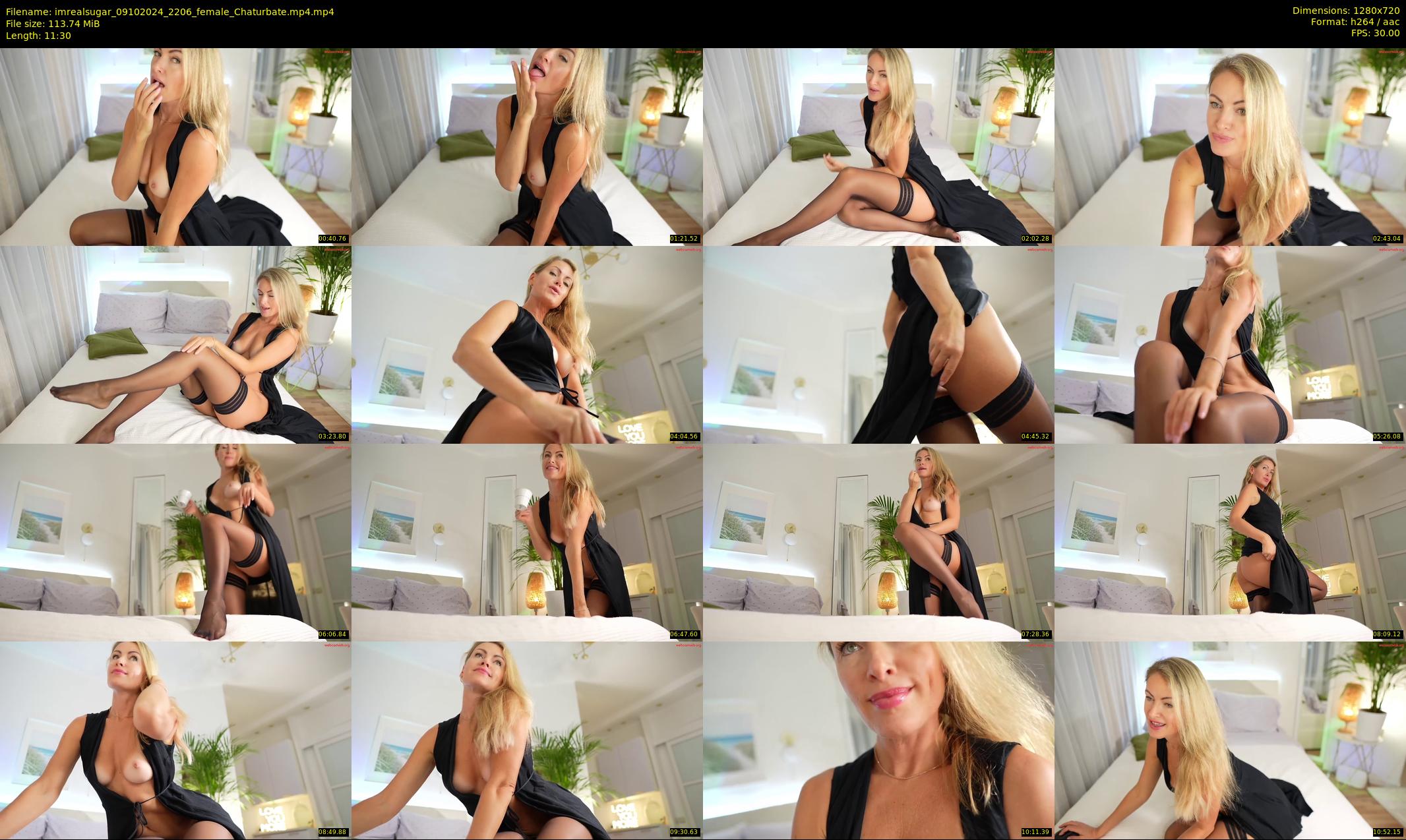 imrealsugar — 12 minute Chaturbate female cam show recording, 720p, Oct 9, 2024