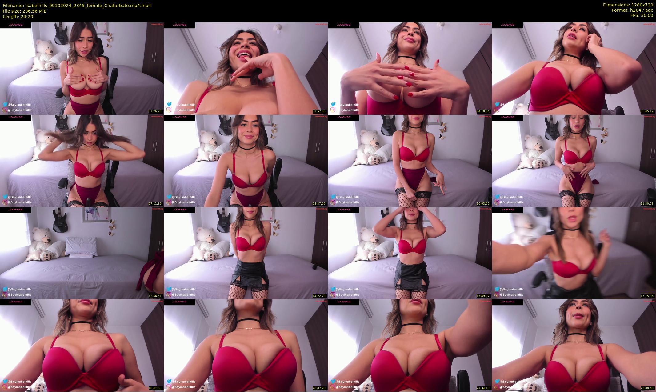 isabelhills — 25 minute Chaturbate female cam show recording, 720p, Oct 9, 2024