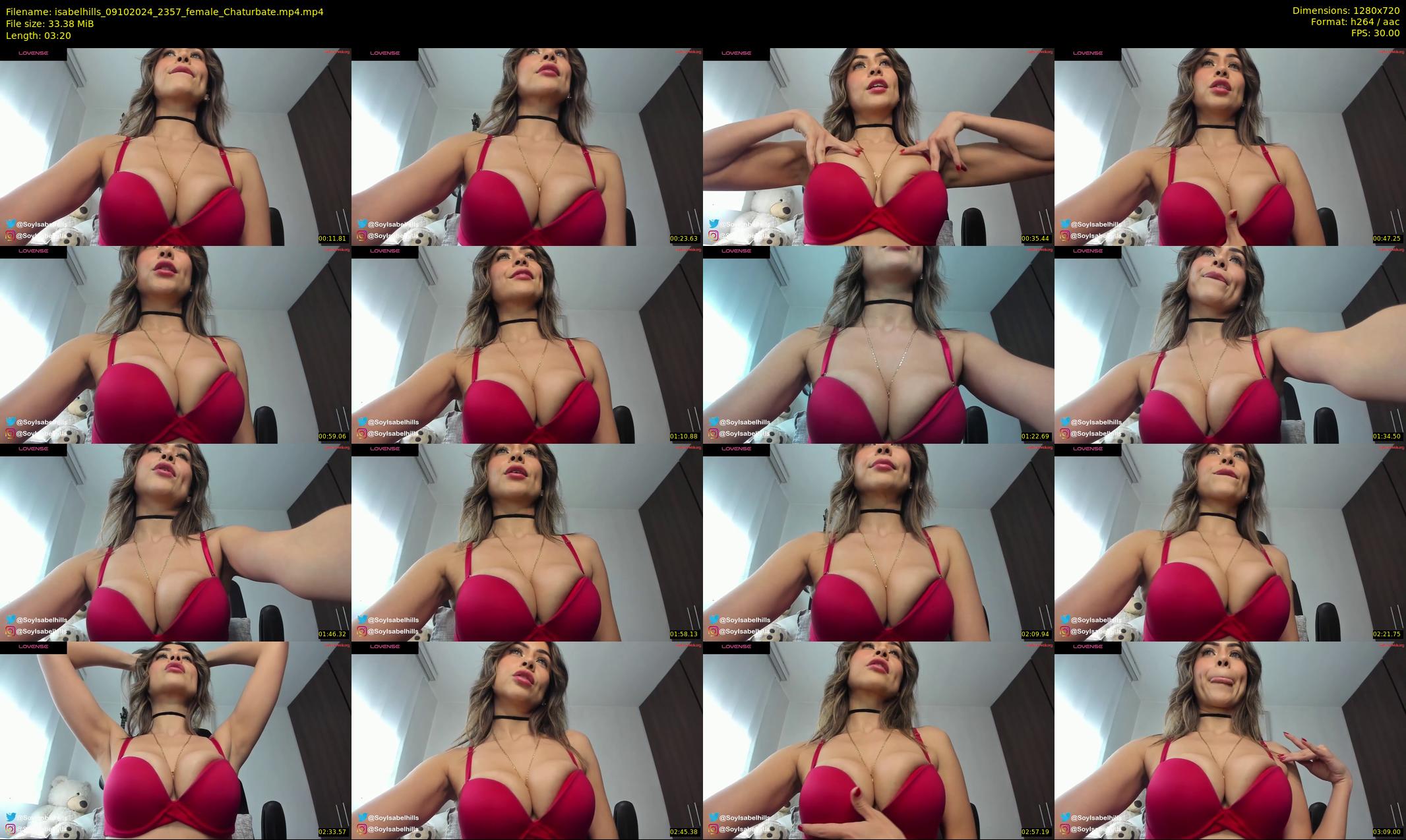 isabelhills — 4 minute Chaturbate female cam show recording, 720p, Oct 9, 2024