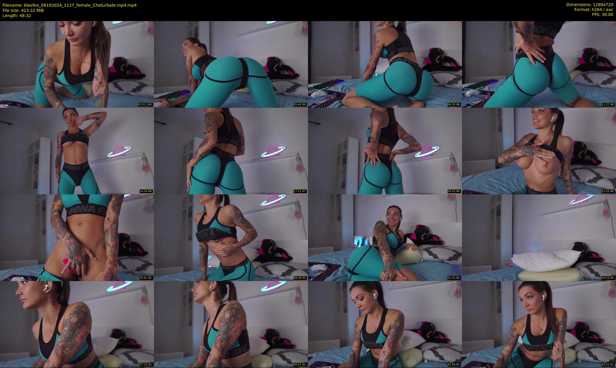 kleofox — 49 minute Chaturbate female cam show recording, 720p, Oct 9, 2024