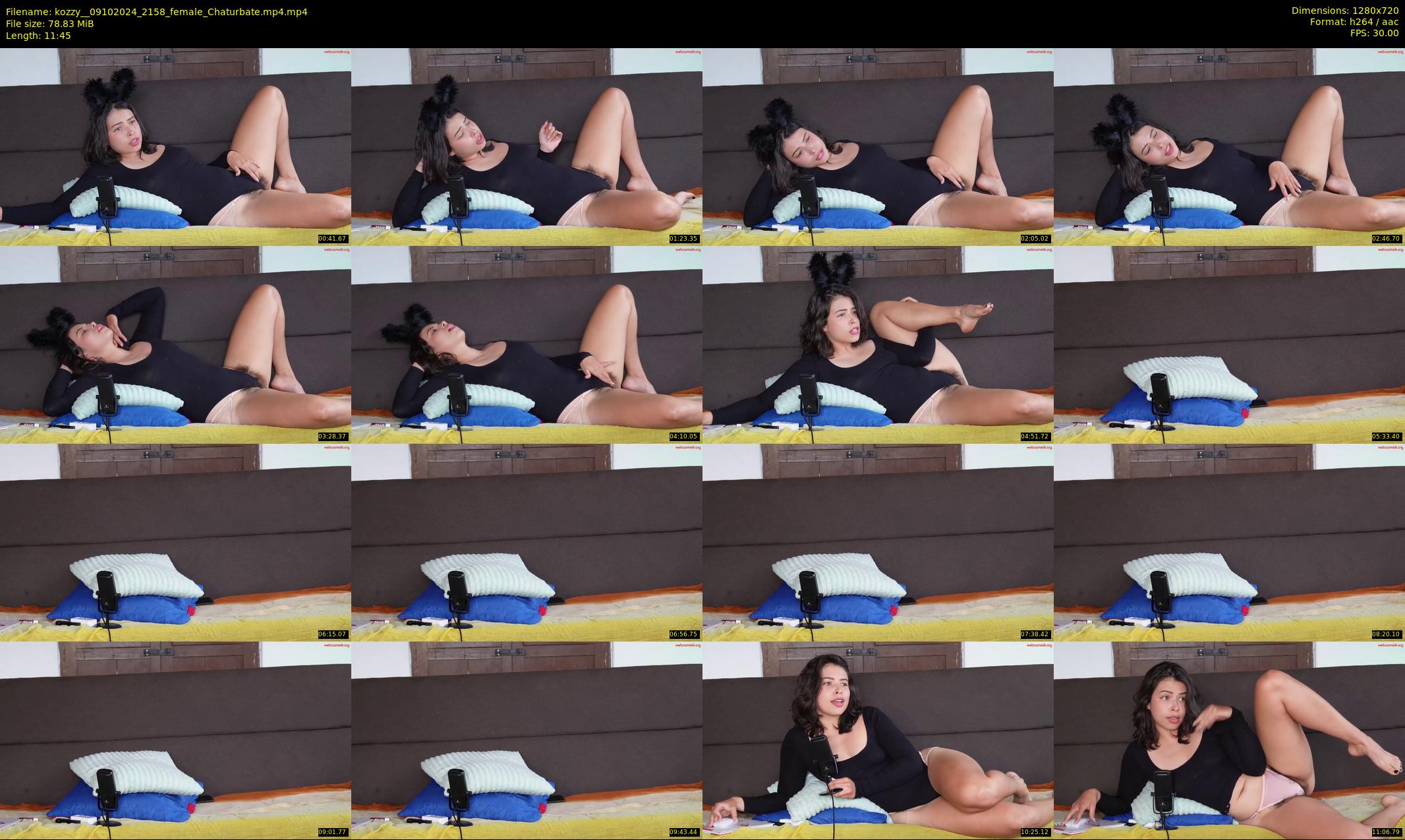 kozzy_ — 12 minute Chaturbate female cam show recording, 720p, Oct 9, 2024
