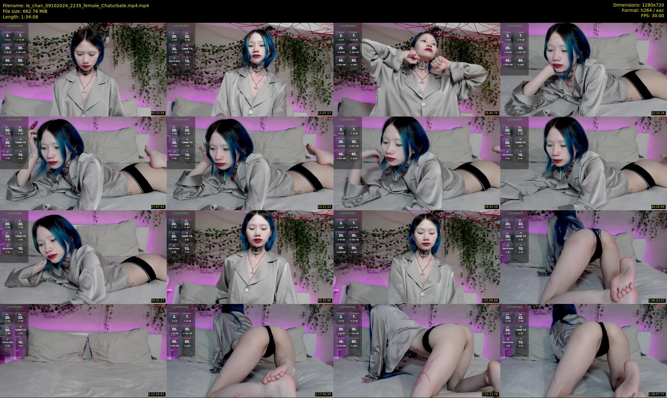 le_chan — 95 minute Chaturbate female cam show recording, 720p, Oct 9, 2024