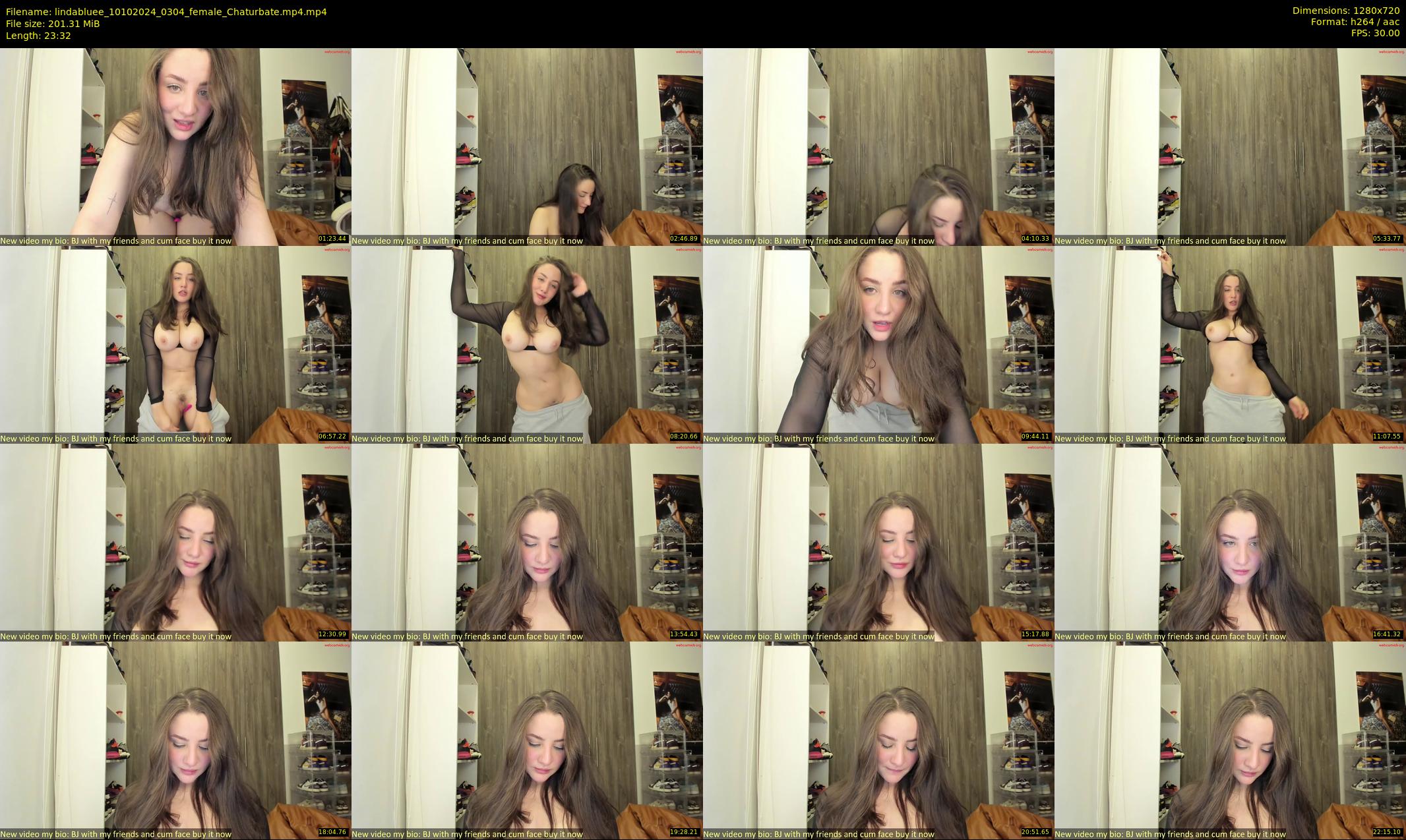 lindabluee — 24 minute Chaturbate female cam show recording, 720p, Oct 10, 2024