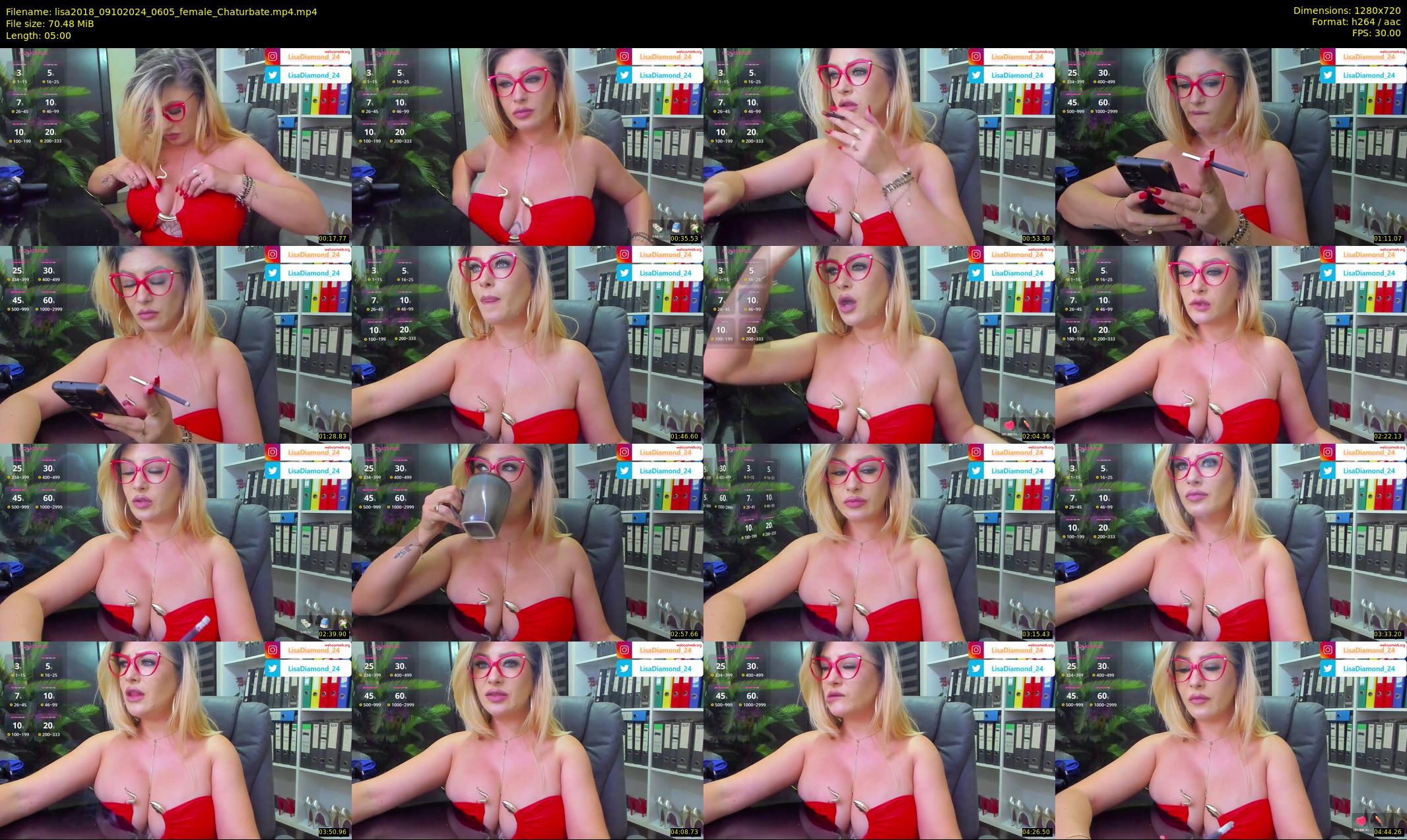lisa2018 — 5 minute Chaturbate female cam show recording, 720p, Oct 9, 2024