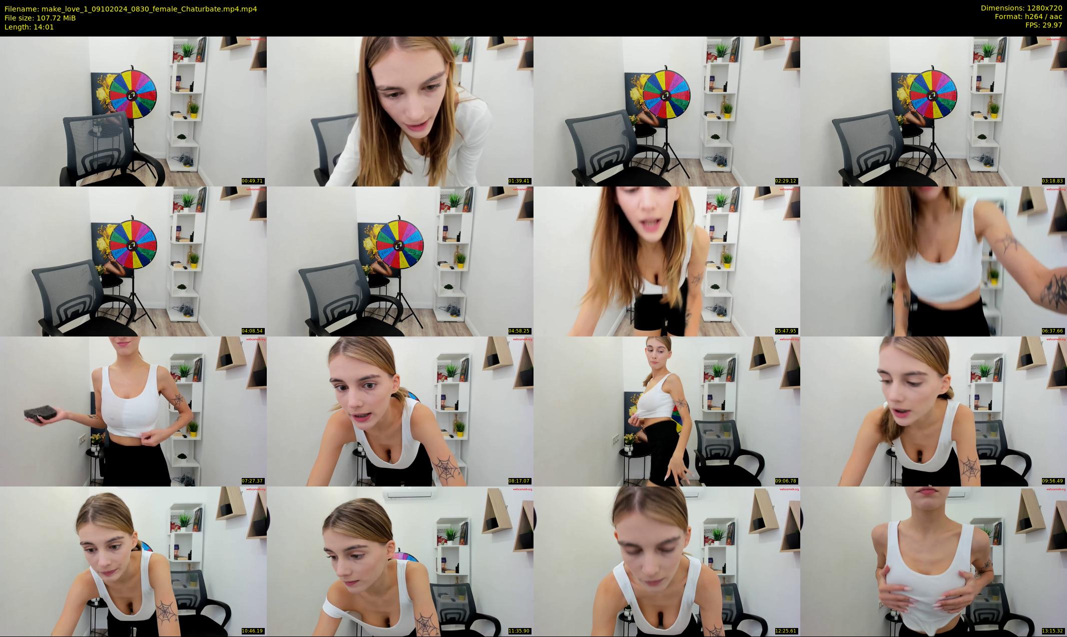 make_love_1 — 15 minute Chaturbate female cam show recording, 720p, Oct 9, 2024
