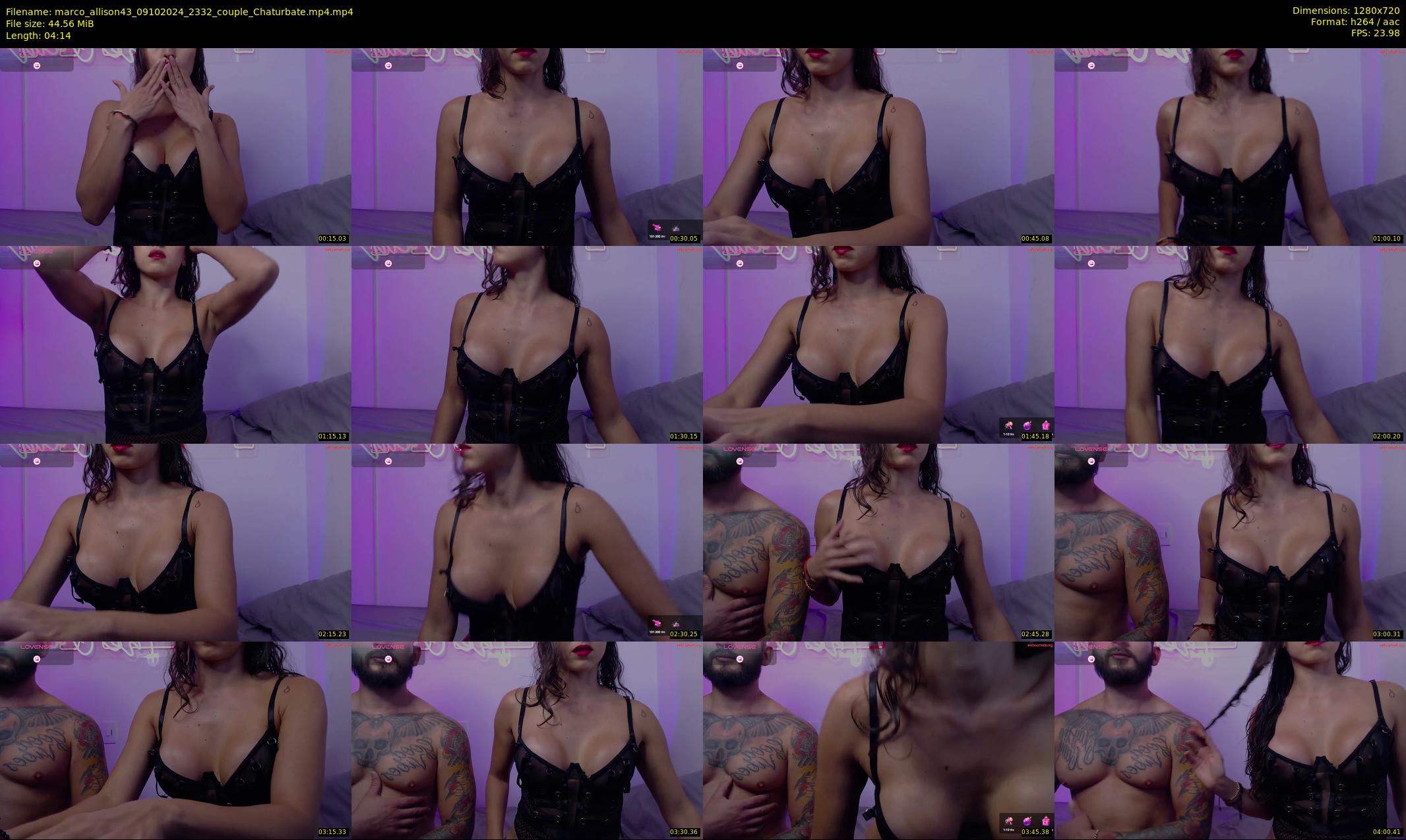 marco_allison43 — 5 minute Chaturbate couple cam show recording, 720p, Oct 9, 2024