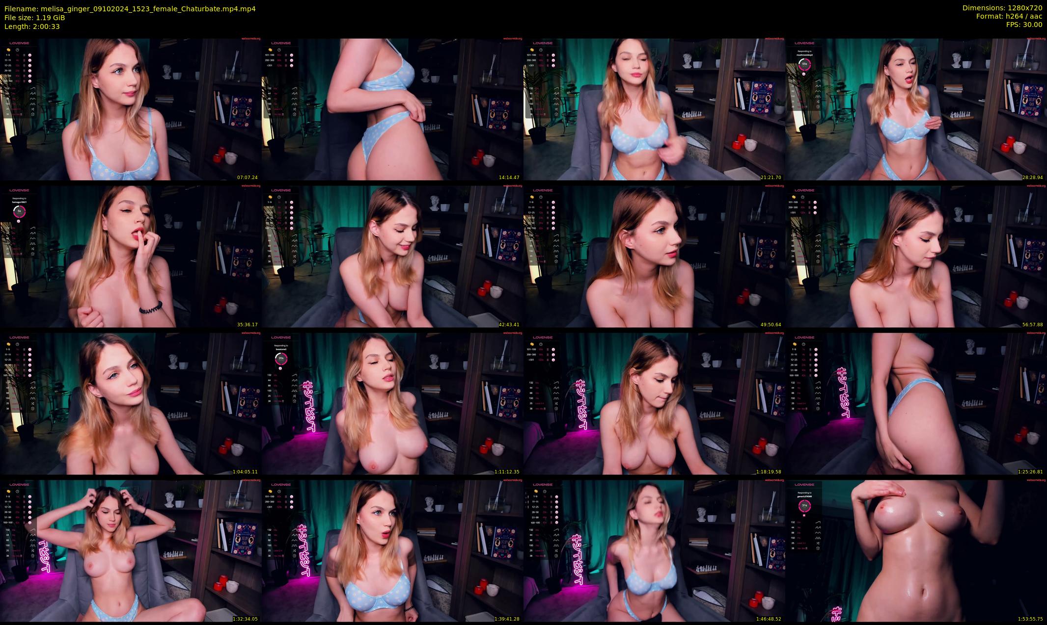 melisa_ginger — 121 minute Chaturbate female cam show recording, 720p, Oct 9, 2024