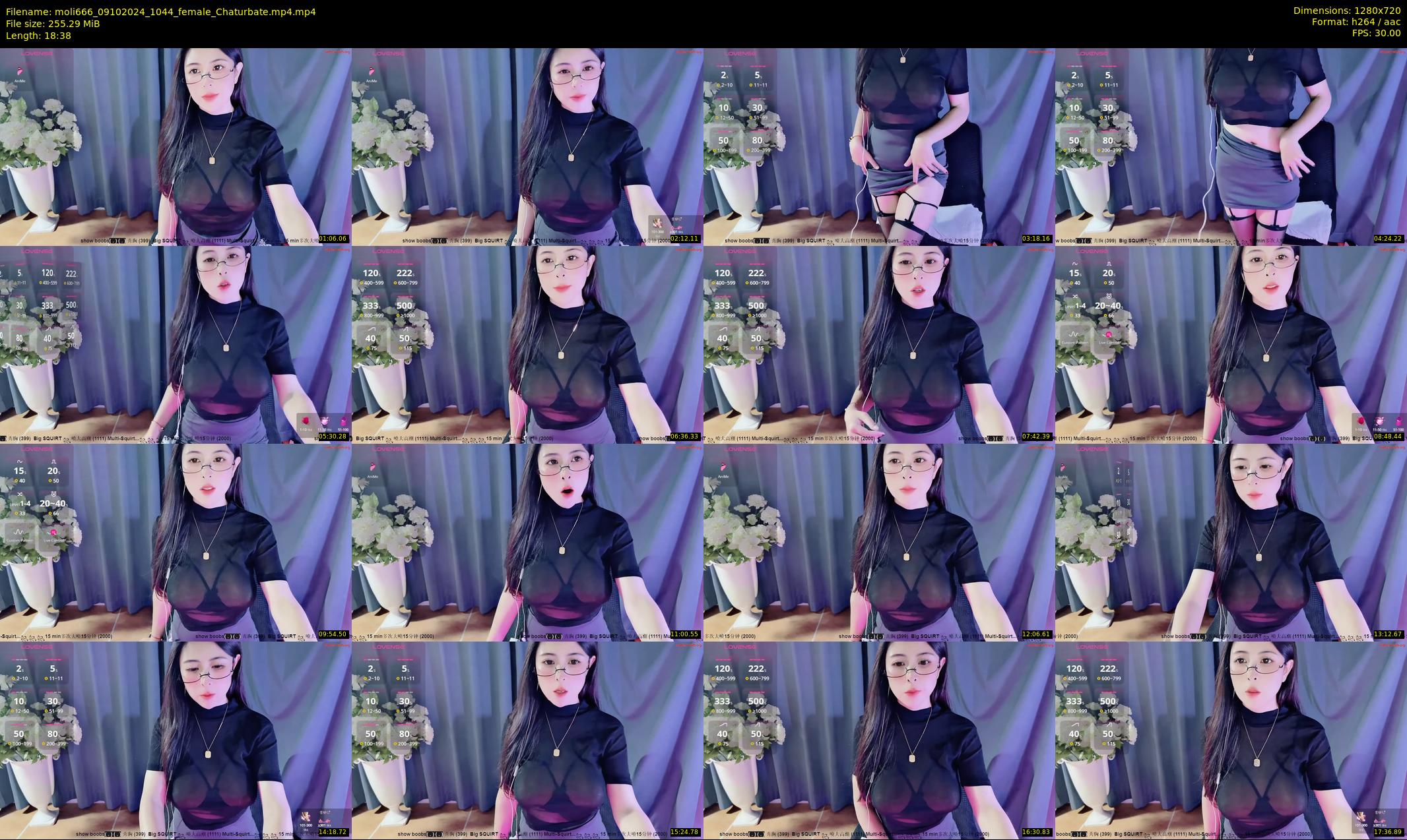 moli666 — 19 minute Chaturbate female cam show recording, 720p, Oct 9, 2024