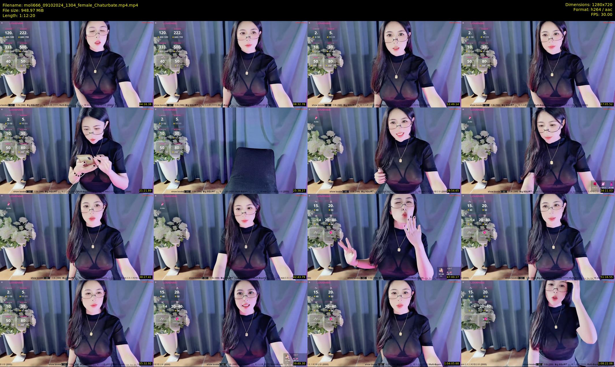 moli666 — 73 minute Chaturbate female cam show recording, 720p, Oct 9, 2024
