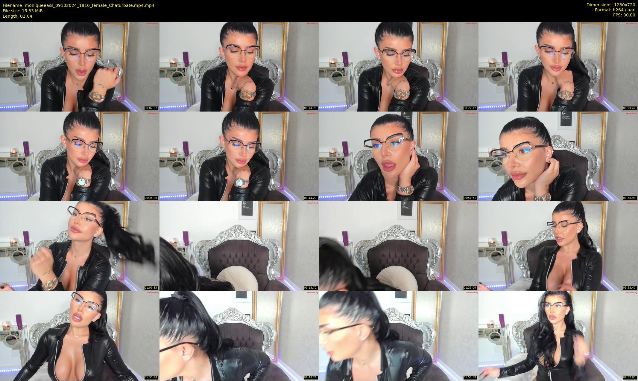 moniqueeass — 3 minute Chaturbate female cam show recording, 720p, Oct 9, 2024