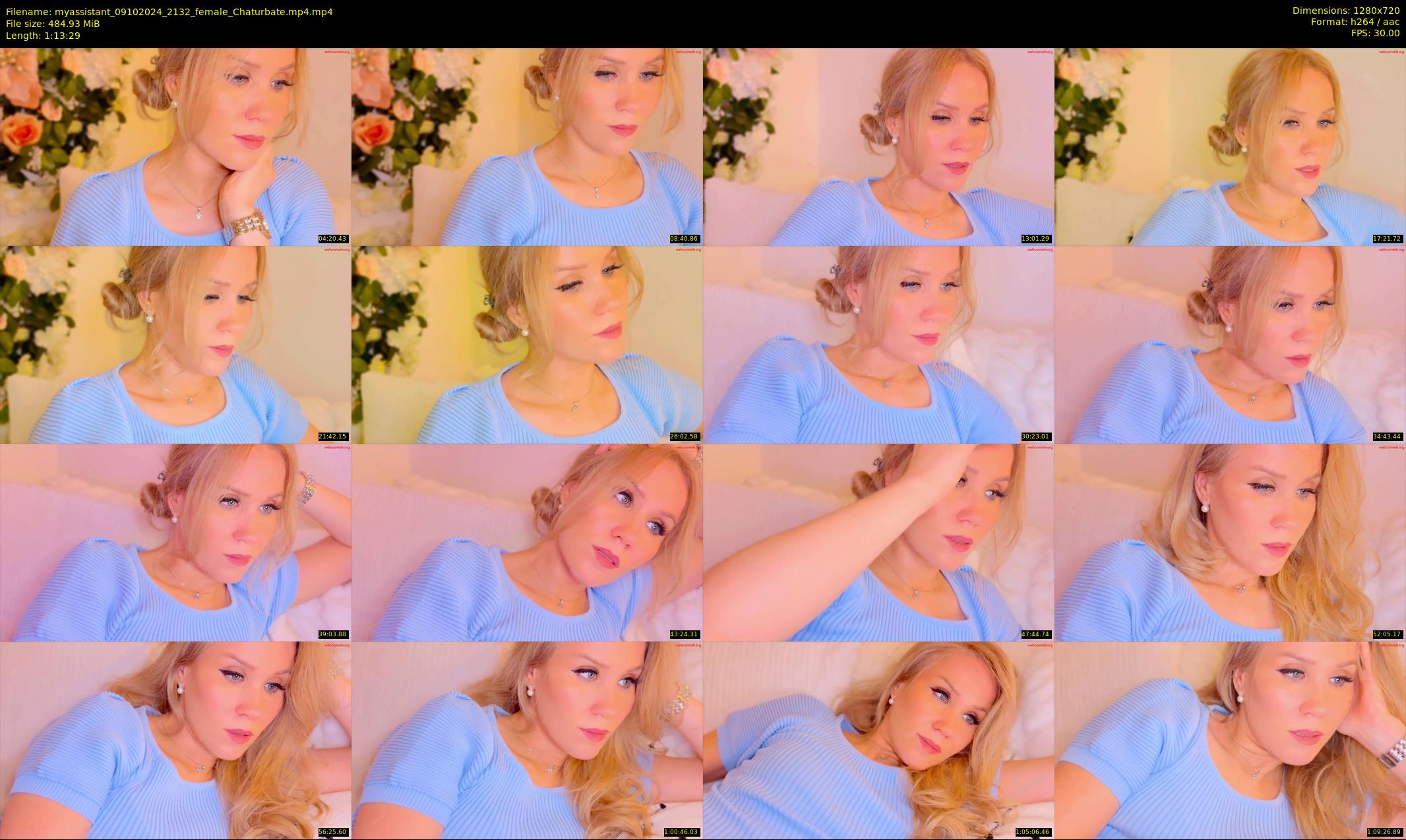 myassistant — 74 minute Chaturbate female cam show recording, 720p, Oct 9, 2024