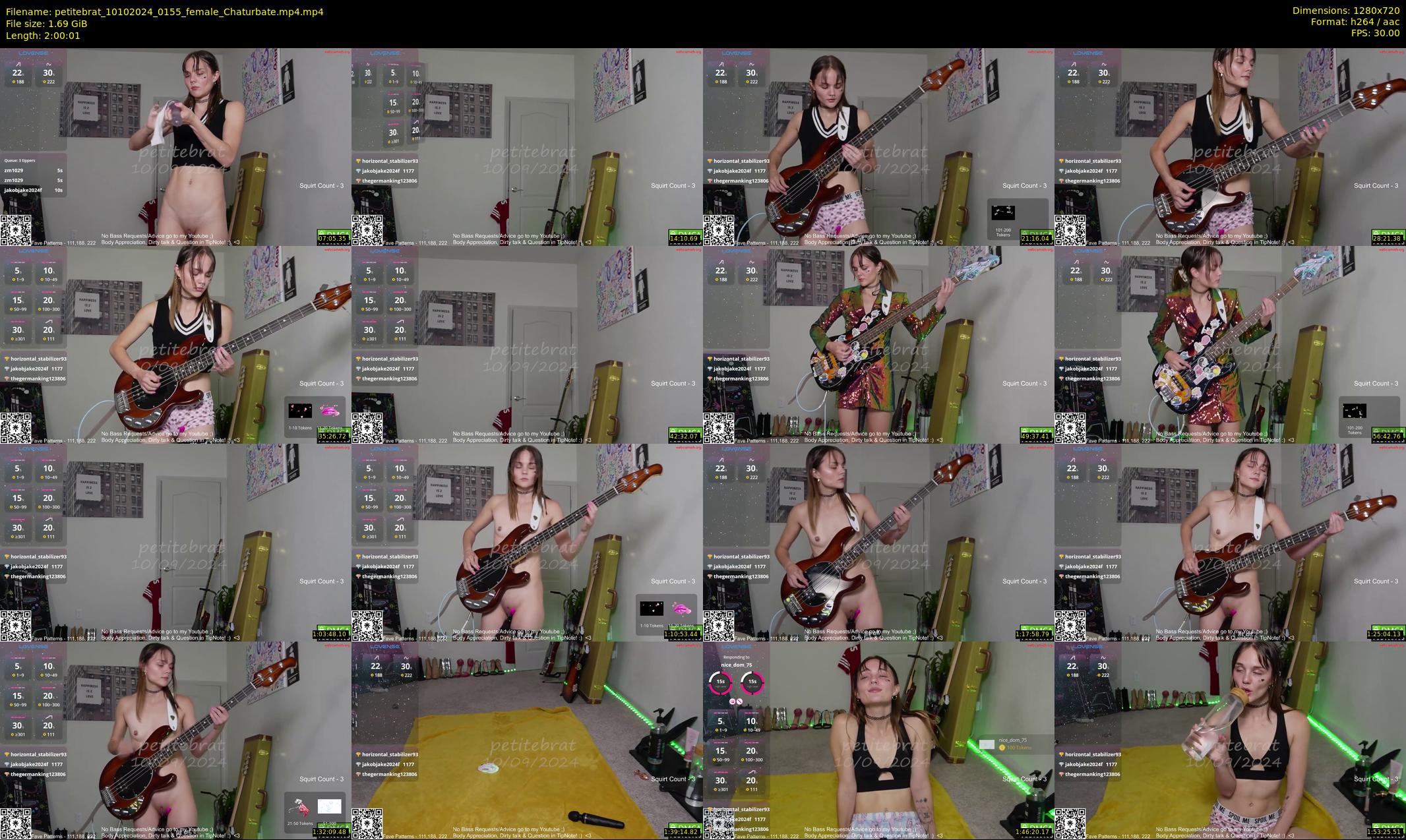 petitebrat — 121 minute Chaturbate female cam show recording, 720p, Oct 10, 2024