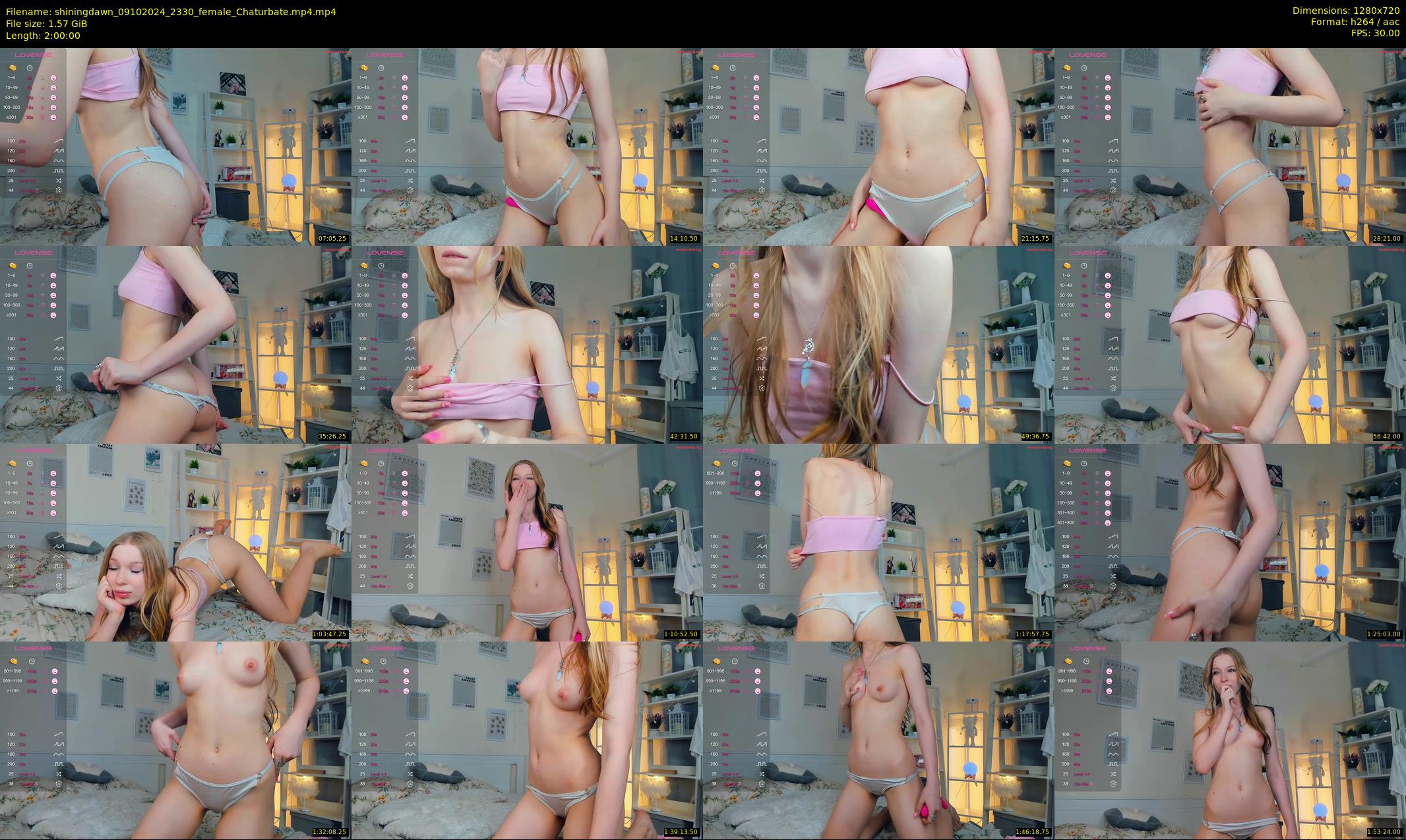 shiningdawn — 120 minute Chaturbate female cam show recording, 720p, Oct 9, 2024