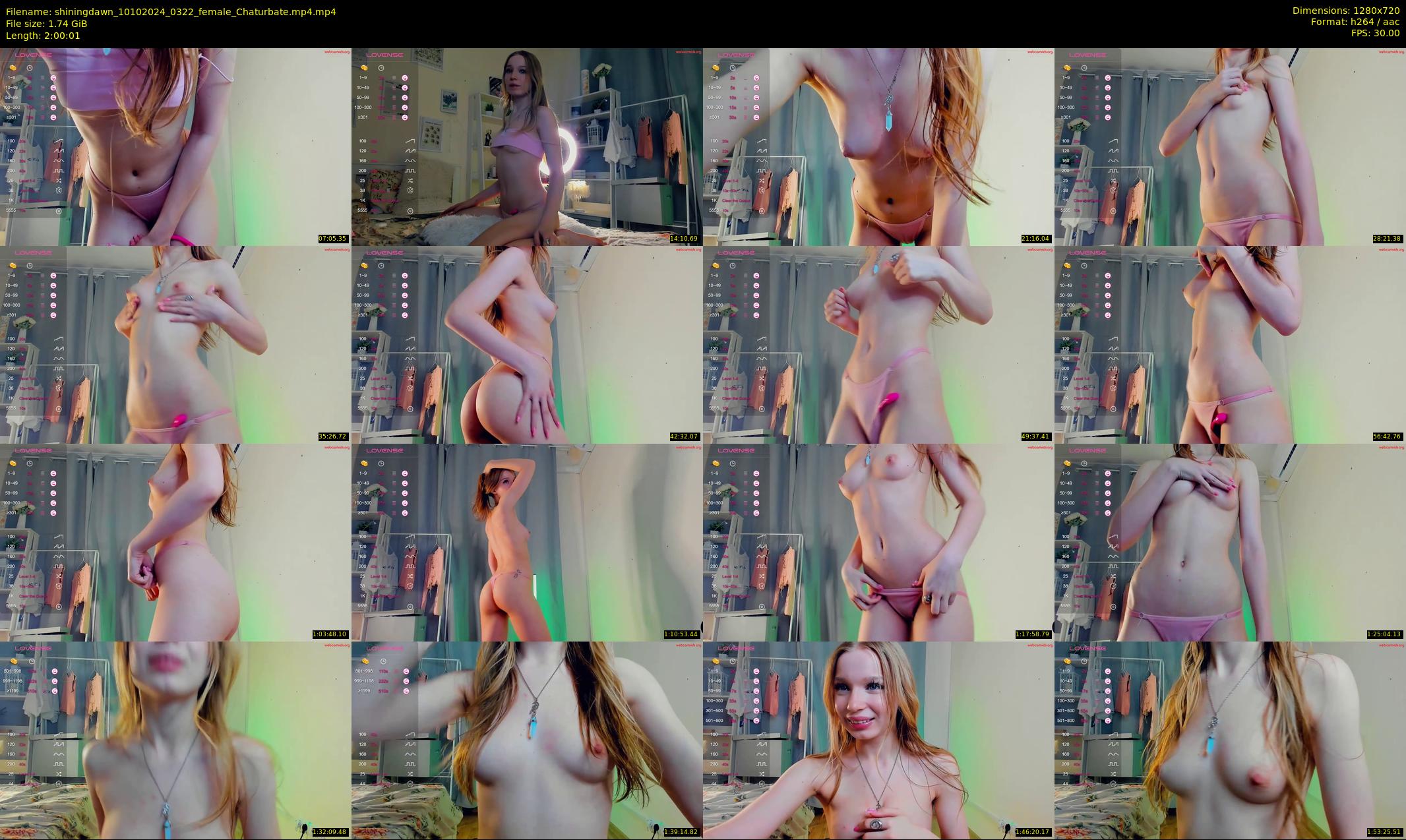 shiningdawn — 121 minute Chaturbate female cam show recording, 720p, Oct 10, 2024