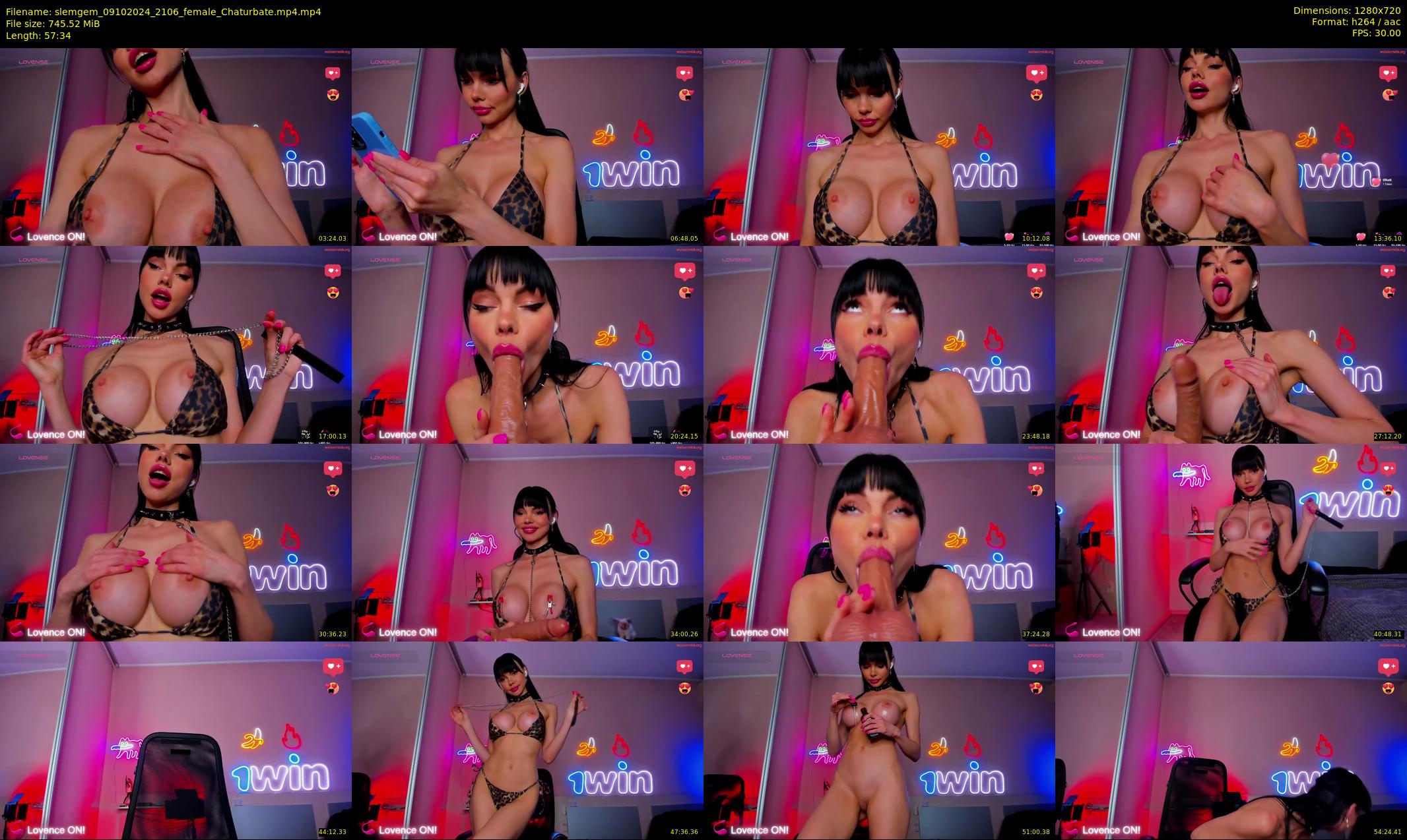 slemgem — 58 minute Chaturbate couple cam show recording, 720p, Oct 9, 2024