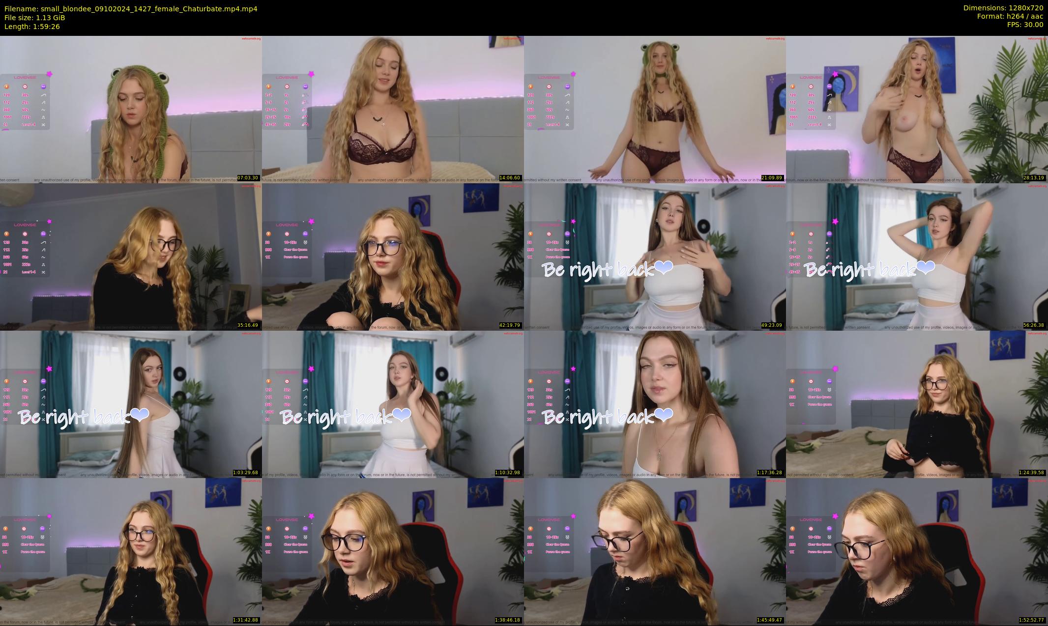small_blondee — 120 minute Chaturbate female cam show recording, 720p, Oct 9, 2024