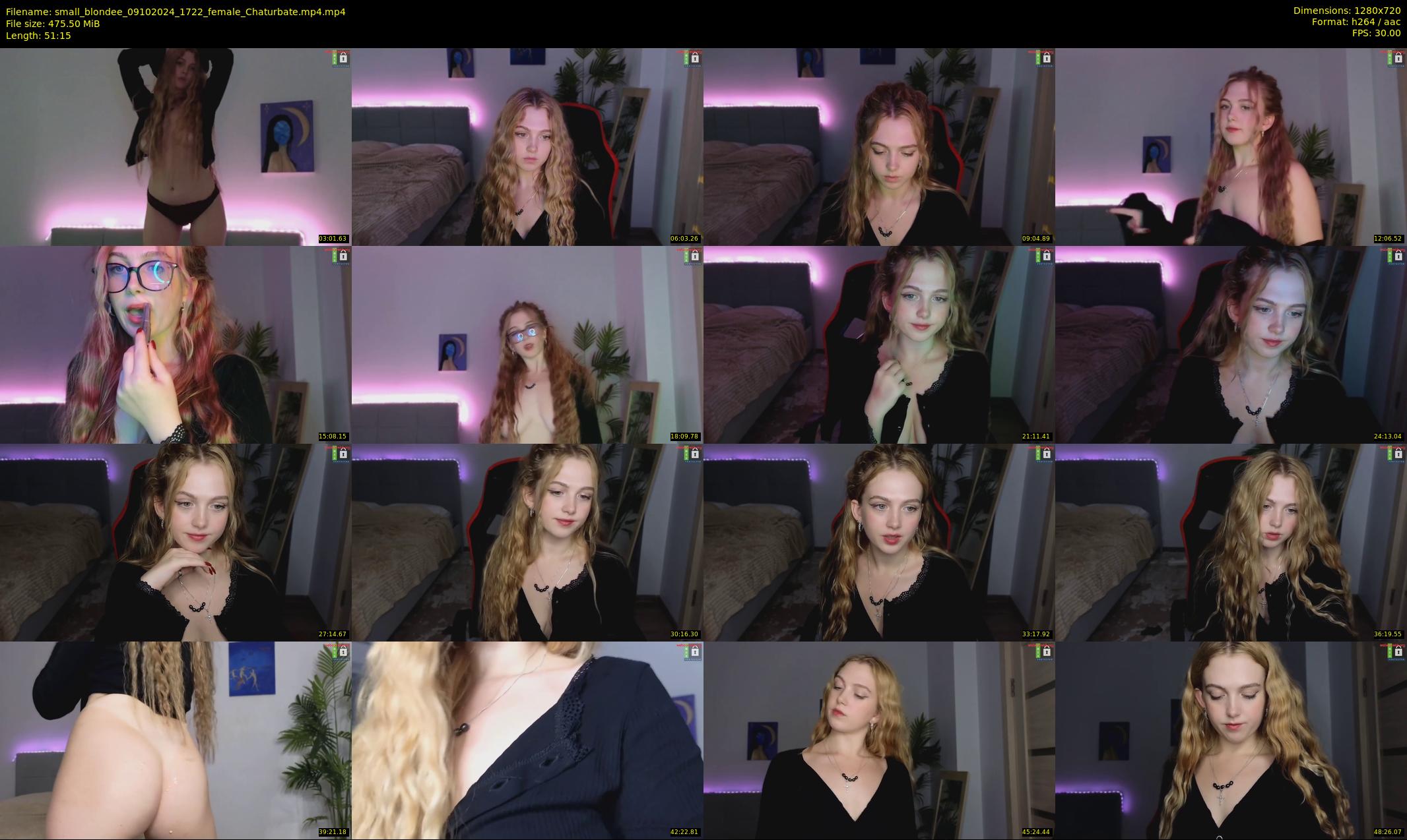 small_blondee — 52 minute Chaturbate female cam show recording, 720p, Oct 9, 2024