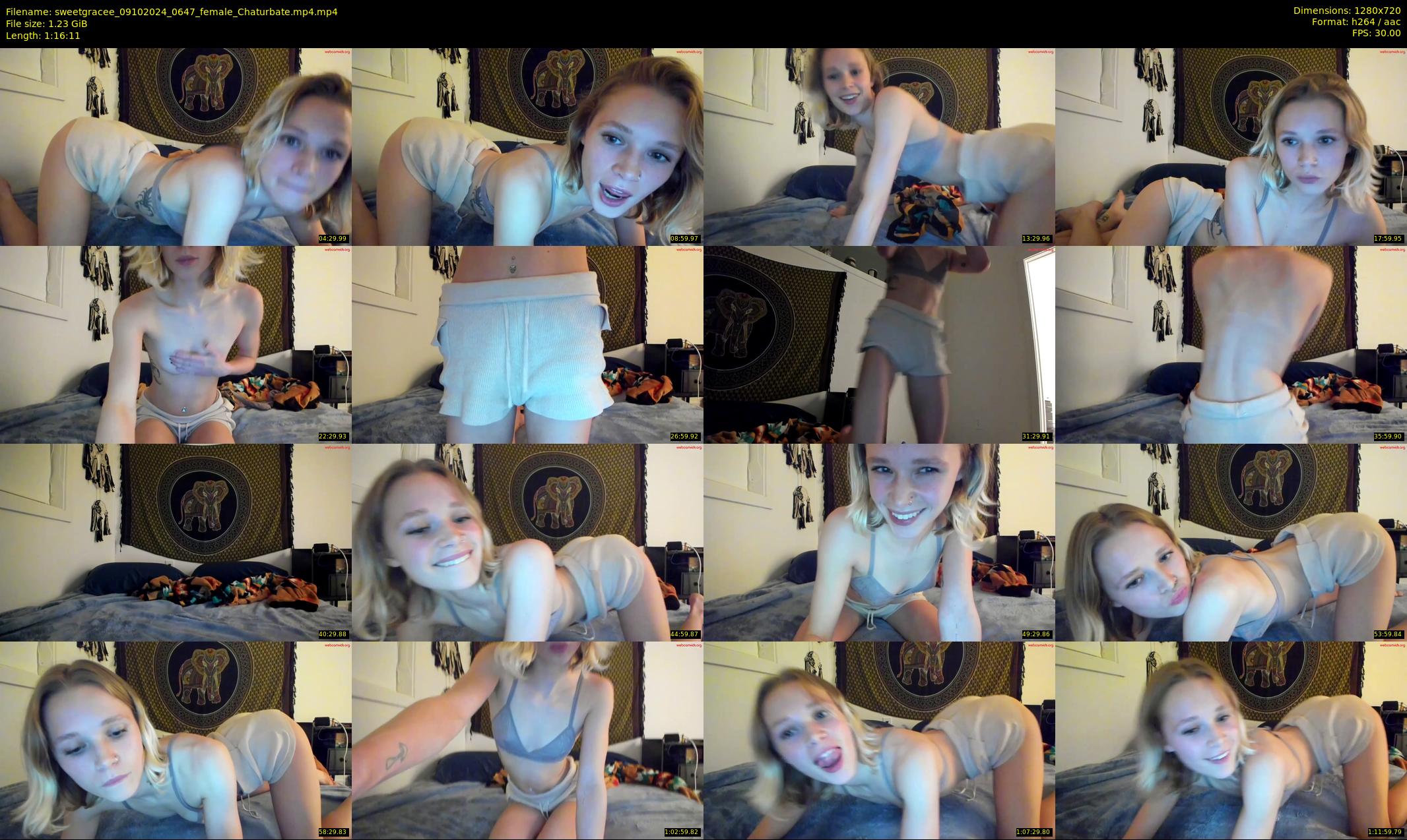 sweetgracee — 77 minute Chaturbate female cam show recording, 720p, Oct 9, 2024