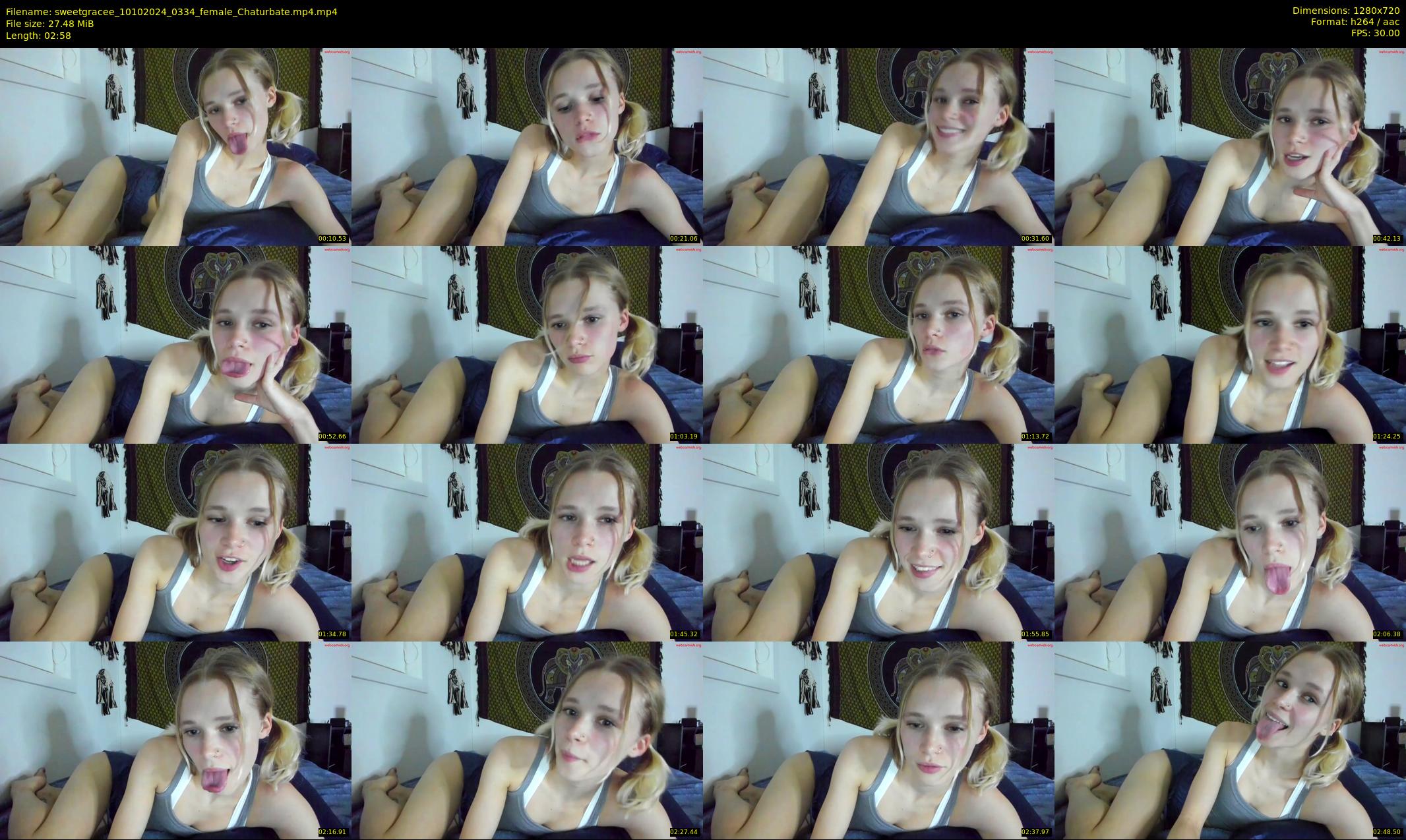 sweetgracee — 3 minute Chaturbate female cam show recording, 720p, Oct 10, 2024