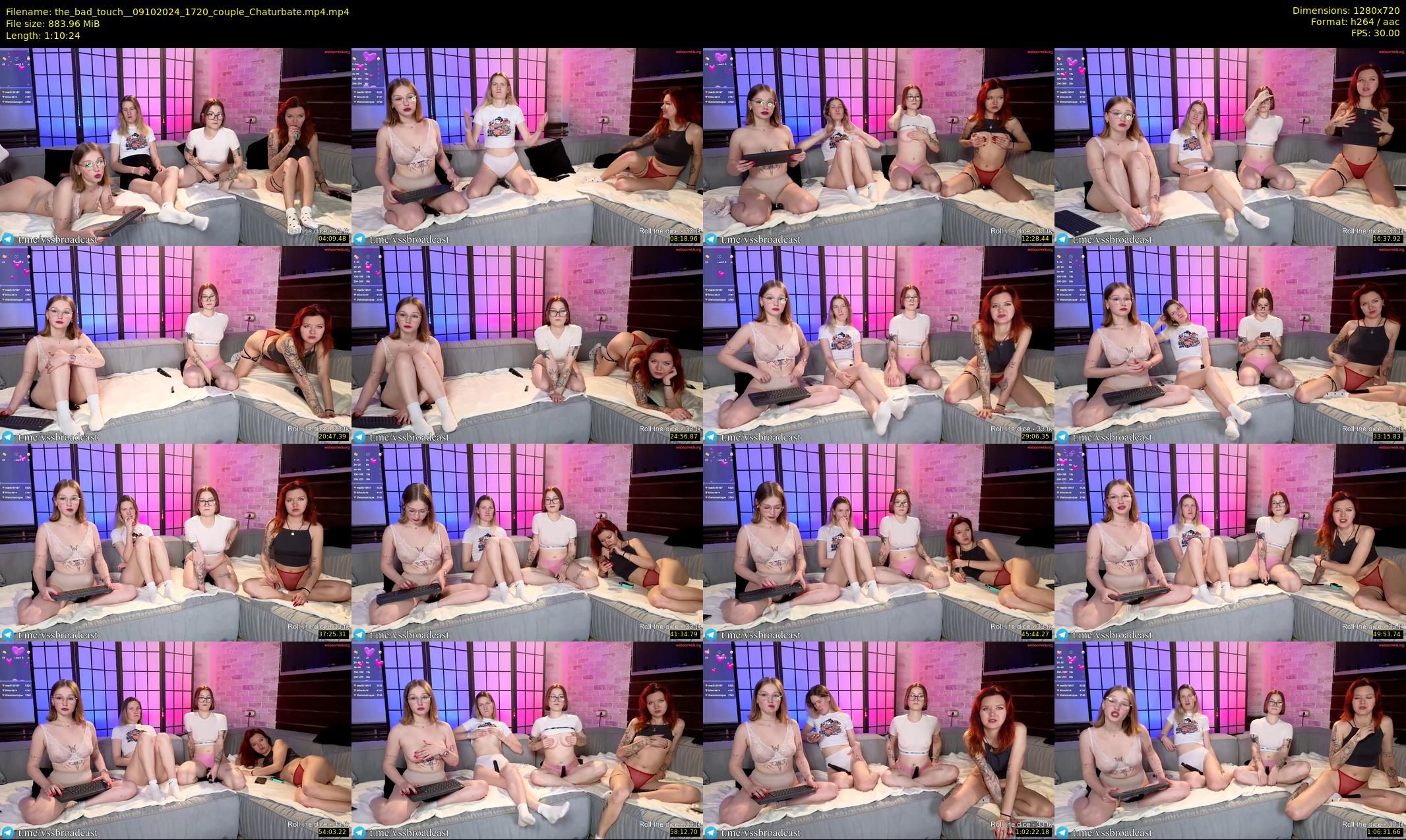 the_bad_touch_ — 71 minute Chaturbate couple cam show recording, 720p, Oct 9, 2024
