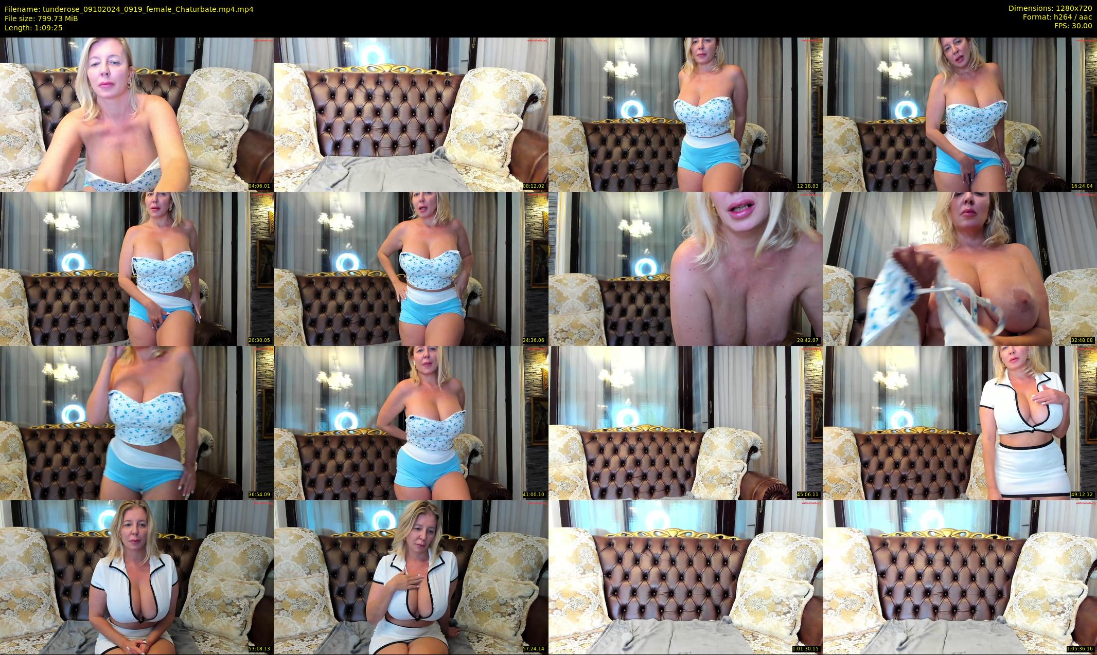 tunderose — 70 minute Chaturbate female cam show recording, 720p, Oct 9, 2024