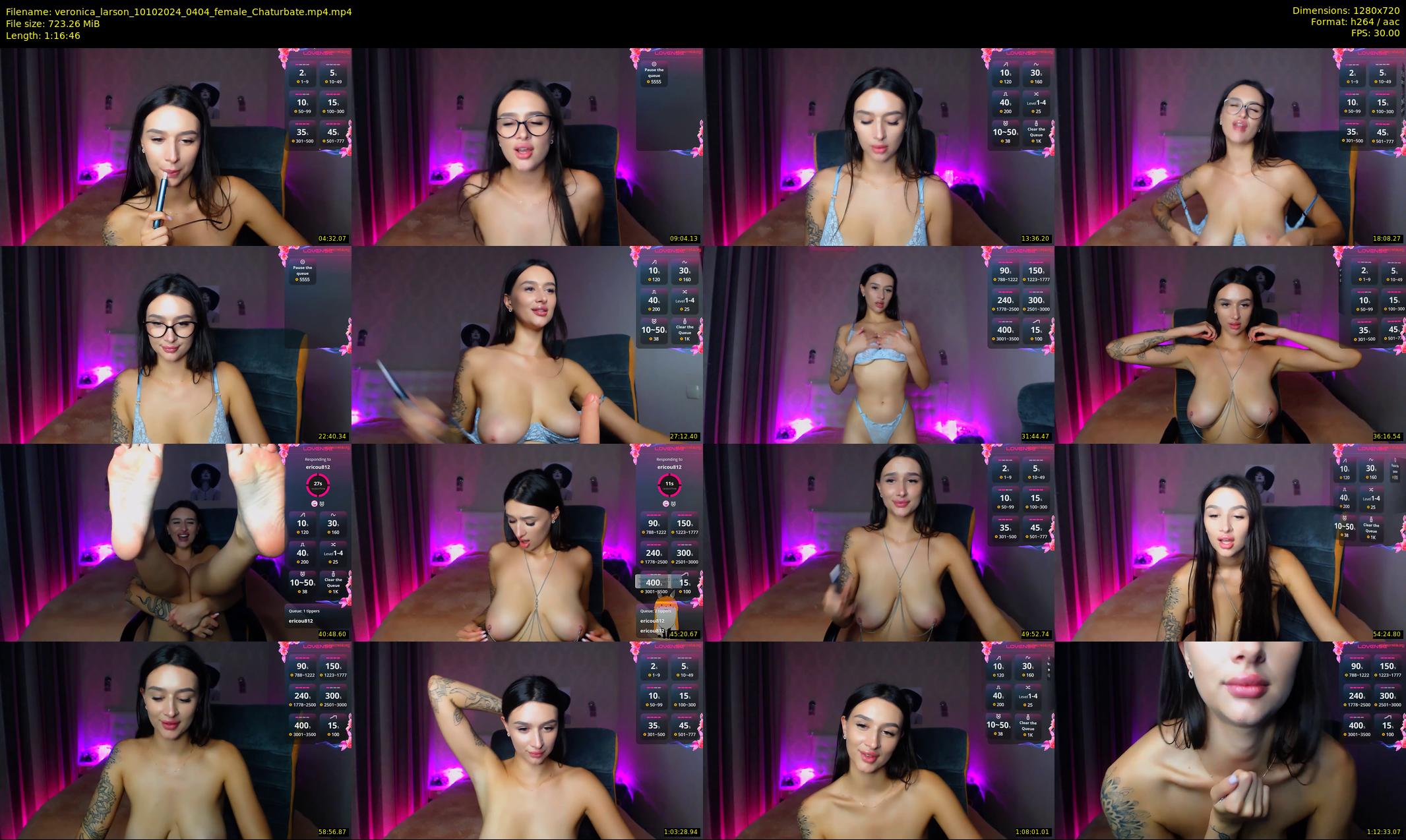 veronica_larson — 77 minute Chaturbate female cam show recording, 720p, Oct 10, 2024
