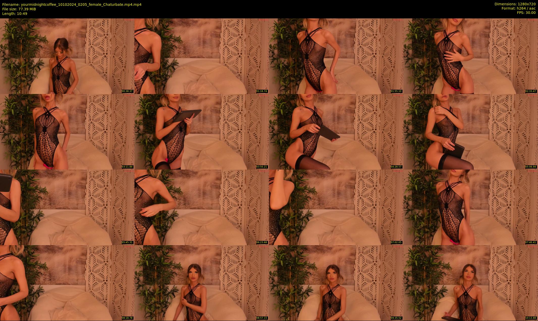 yourmidnightcoffee — 11 minute Chaturbate female cam show recording, 720p, Oct 10, 2024