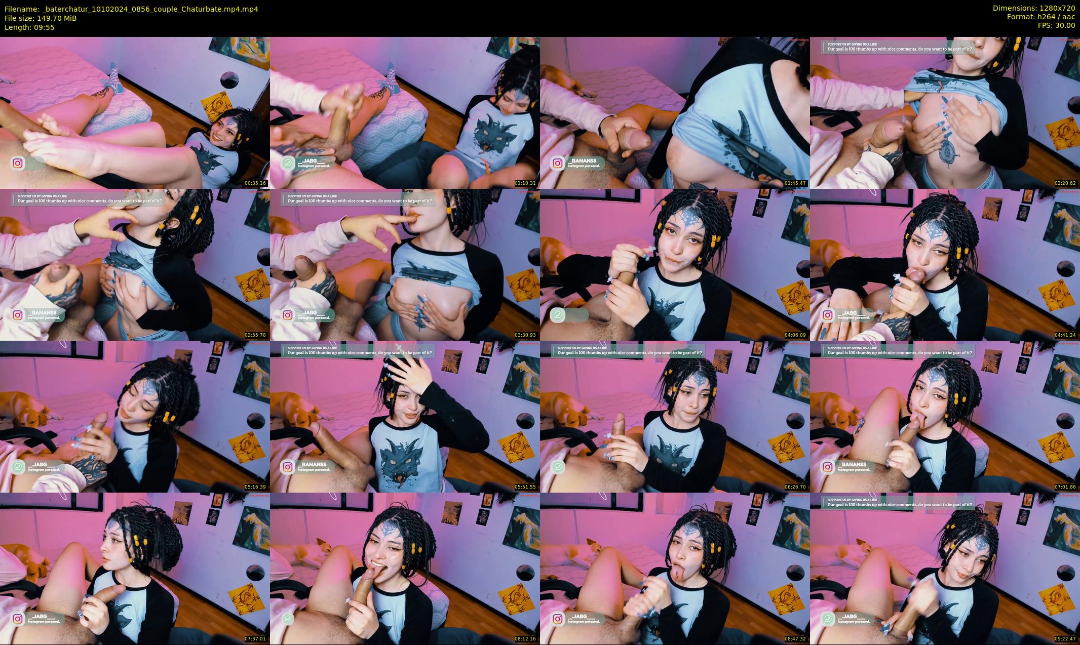 _baterchatur — 10 minute Chaturbate couple cam show recording, 720p, Oct 10, 2024