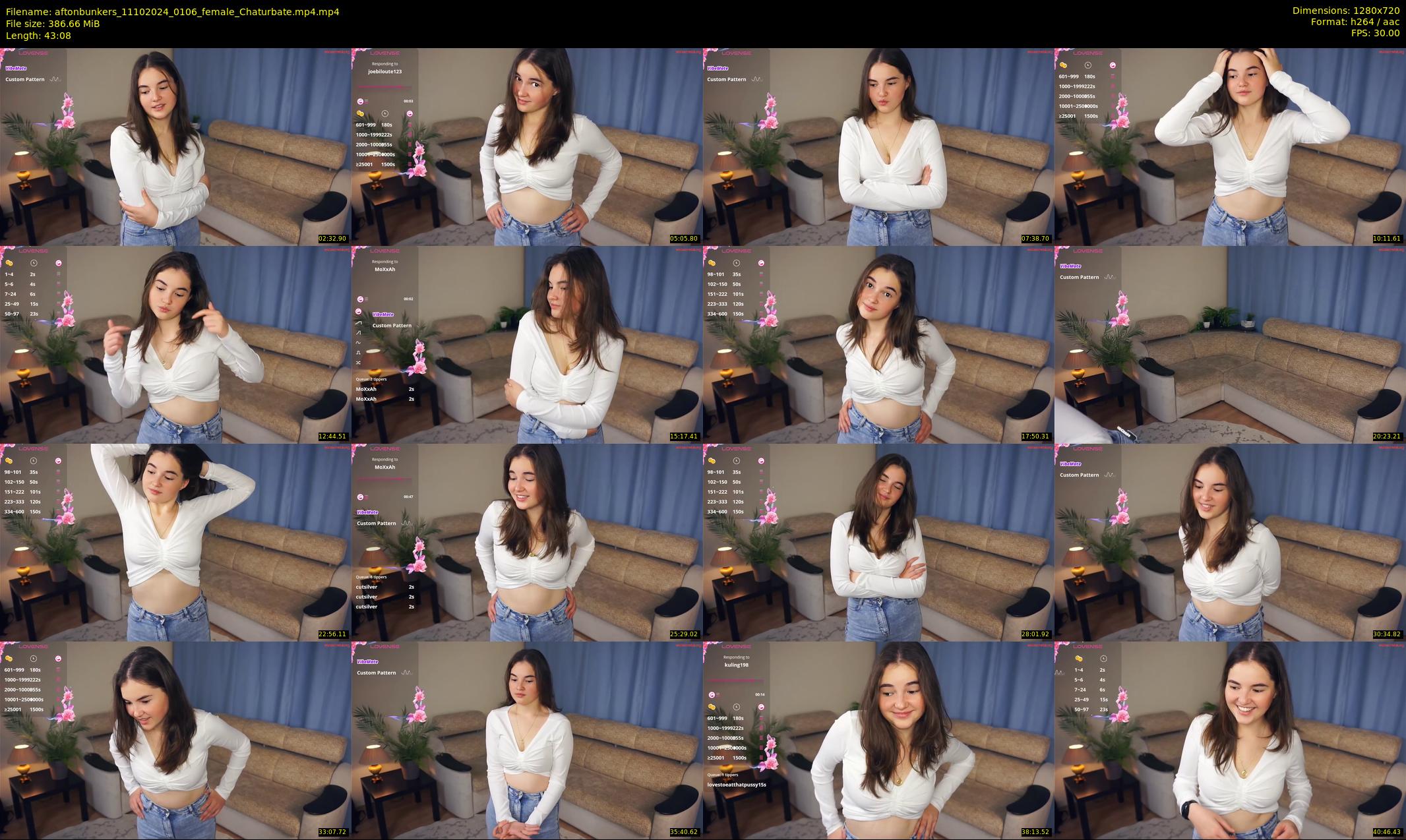 aftonbunkers — 44 minute Chaturbate female cam show recording, 720p, Oct 11, 2024