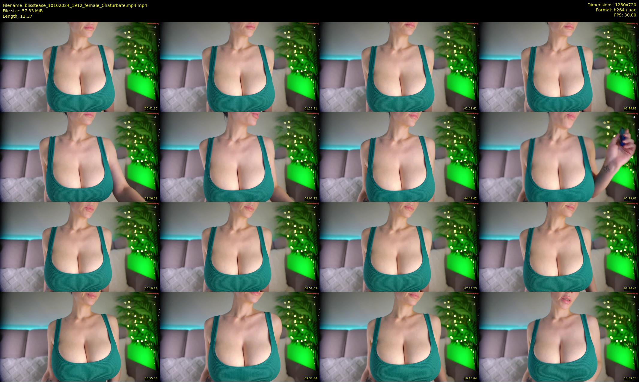 blisstease — 12 minute Chaturbate female cam show recording, 720p, Oct 10, 2024