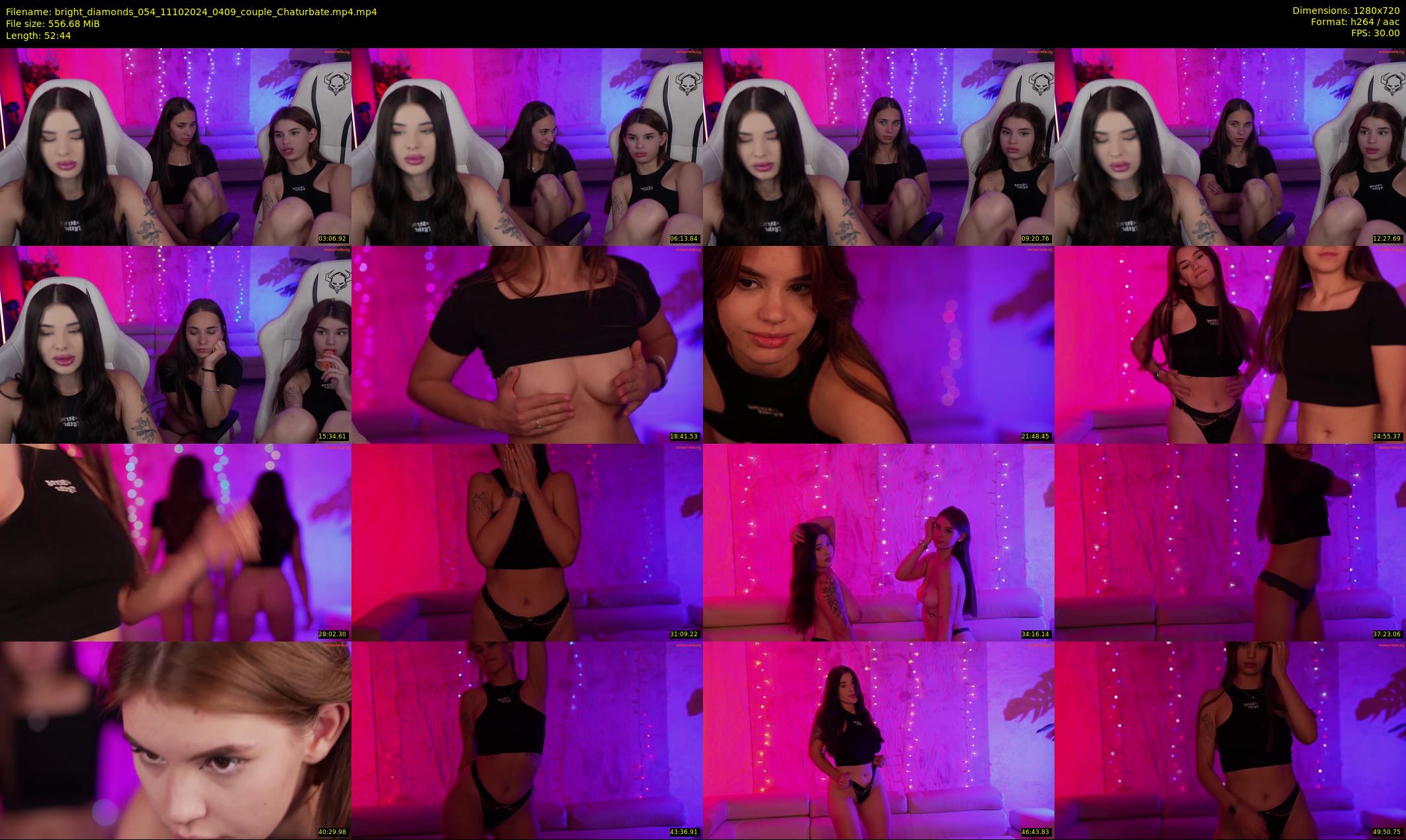 bright_diamonds_054 — 53 minute Chaturbate couple cam show recording, 720p, Oct 11, 2024