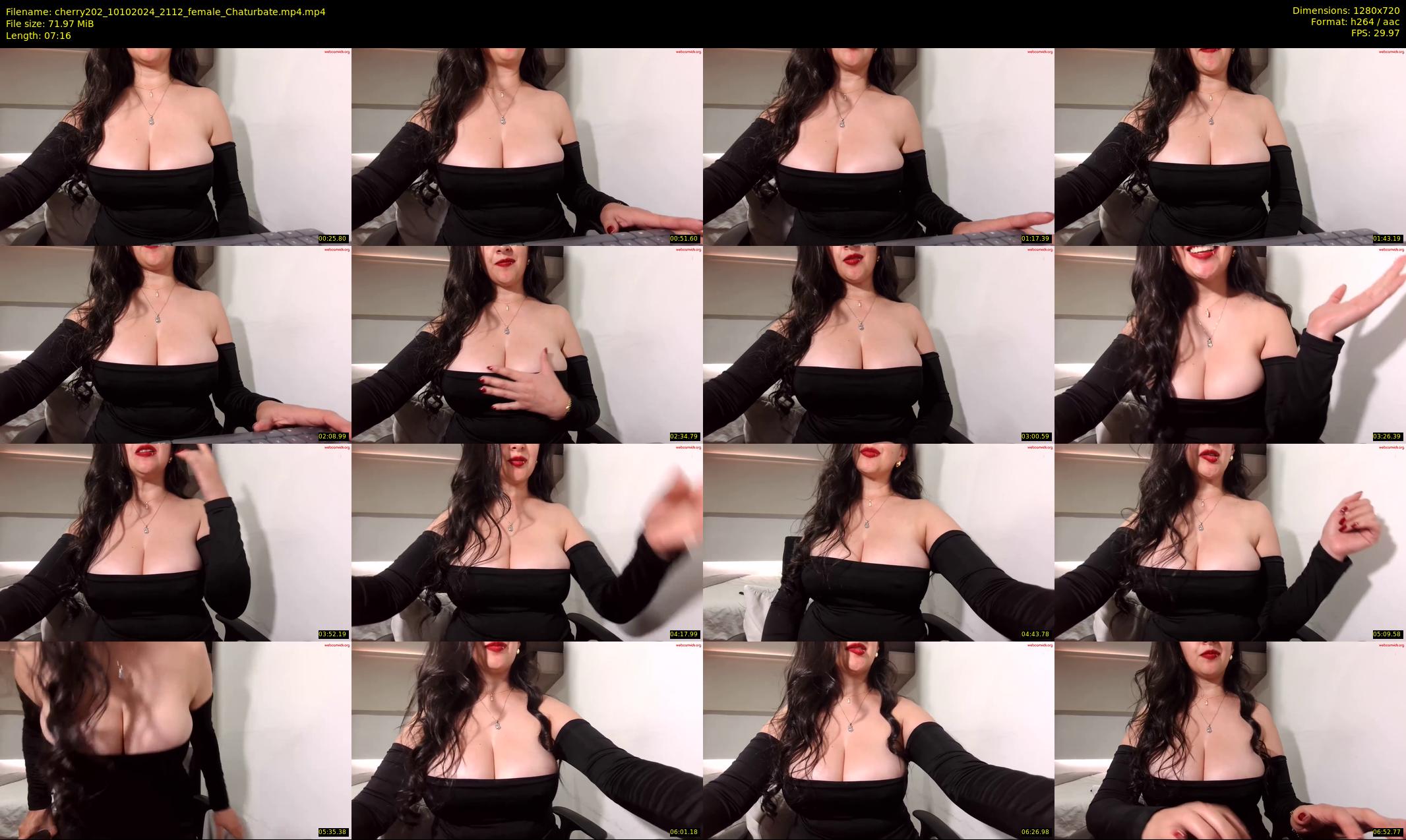 cherry202 — 8 minute Chaturbate female cam show recording, 720p, Oct 10, 2024